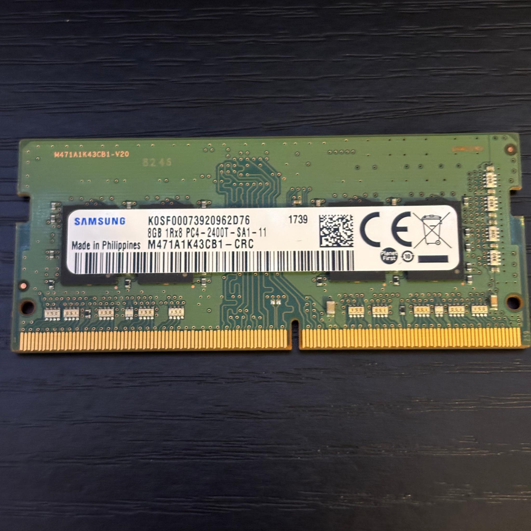 Samsung 8GB DDr4 so-dimm