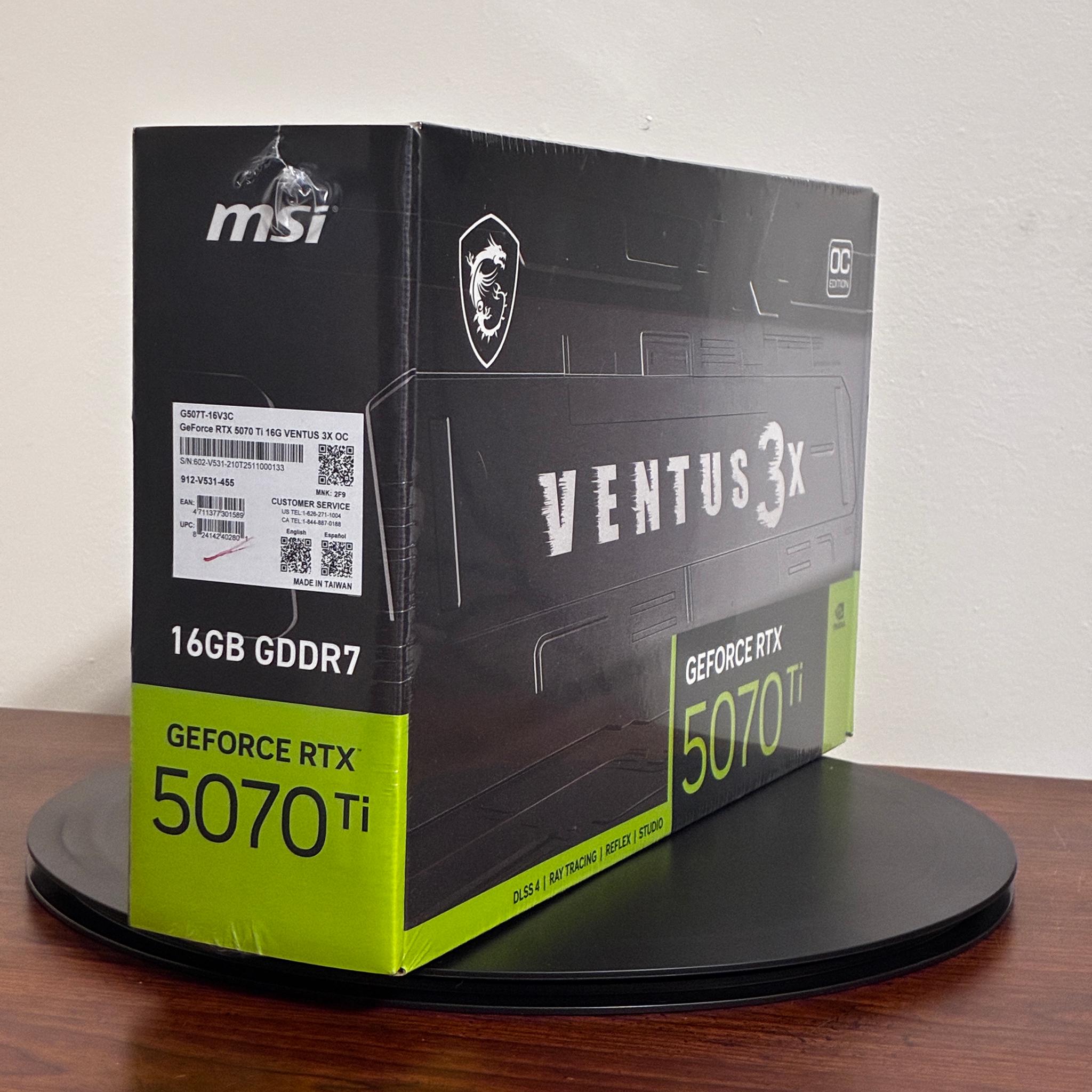 MSI GeForce RTX 5070 Ti 16G VENTUS 3X OC