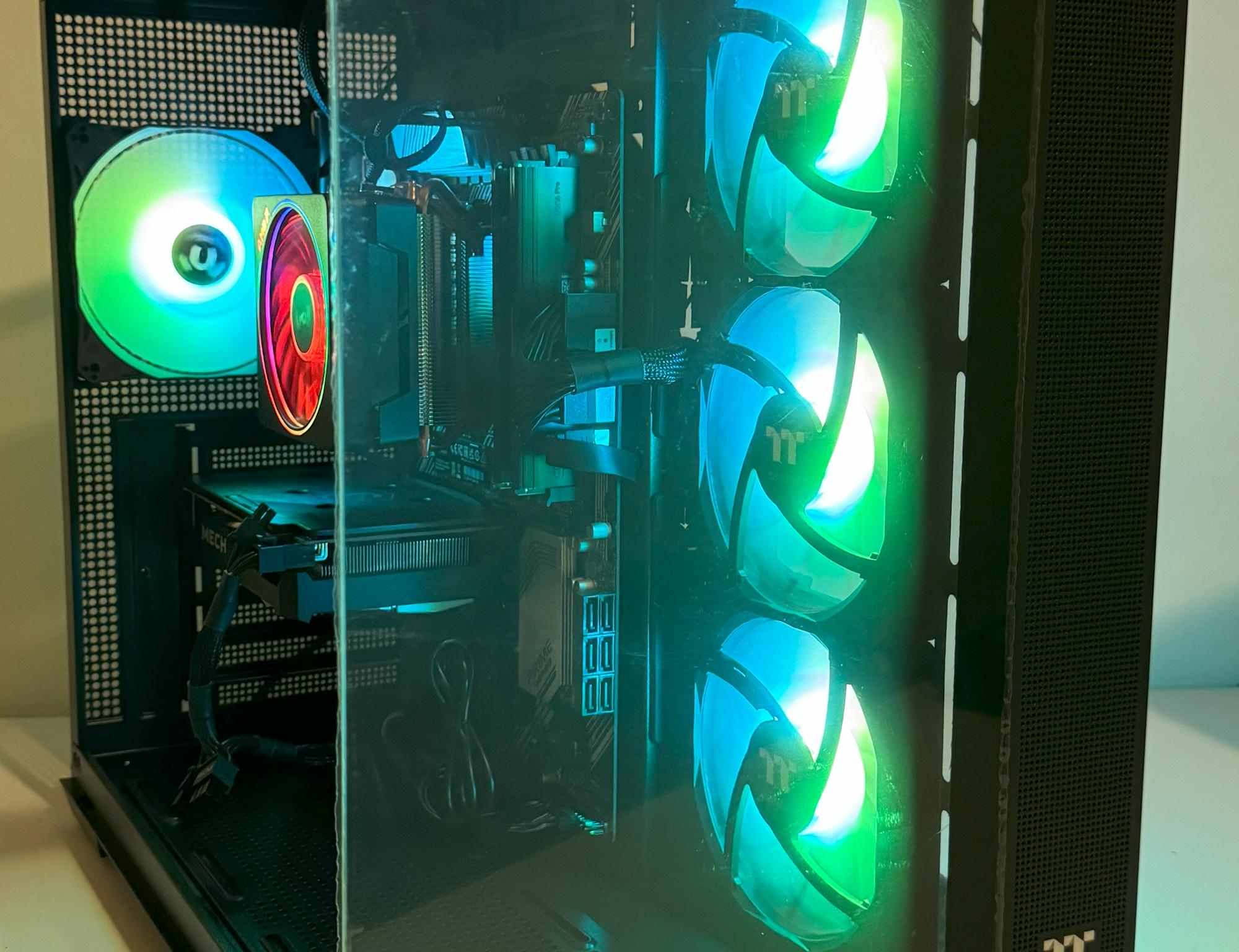 AMD Ryzen 7 5800XT 64GB DDR4 Gaming PC Radeon RX 6500 XT ASUS Prime B550-PLUS 1TB SSD Corsair 550W