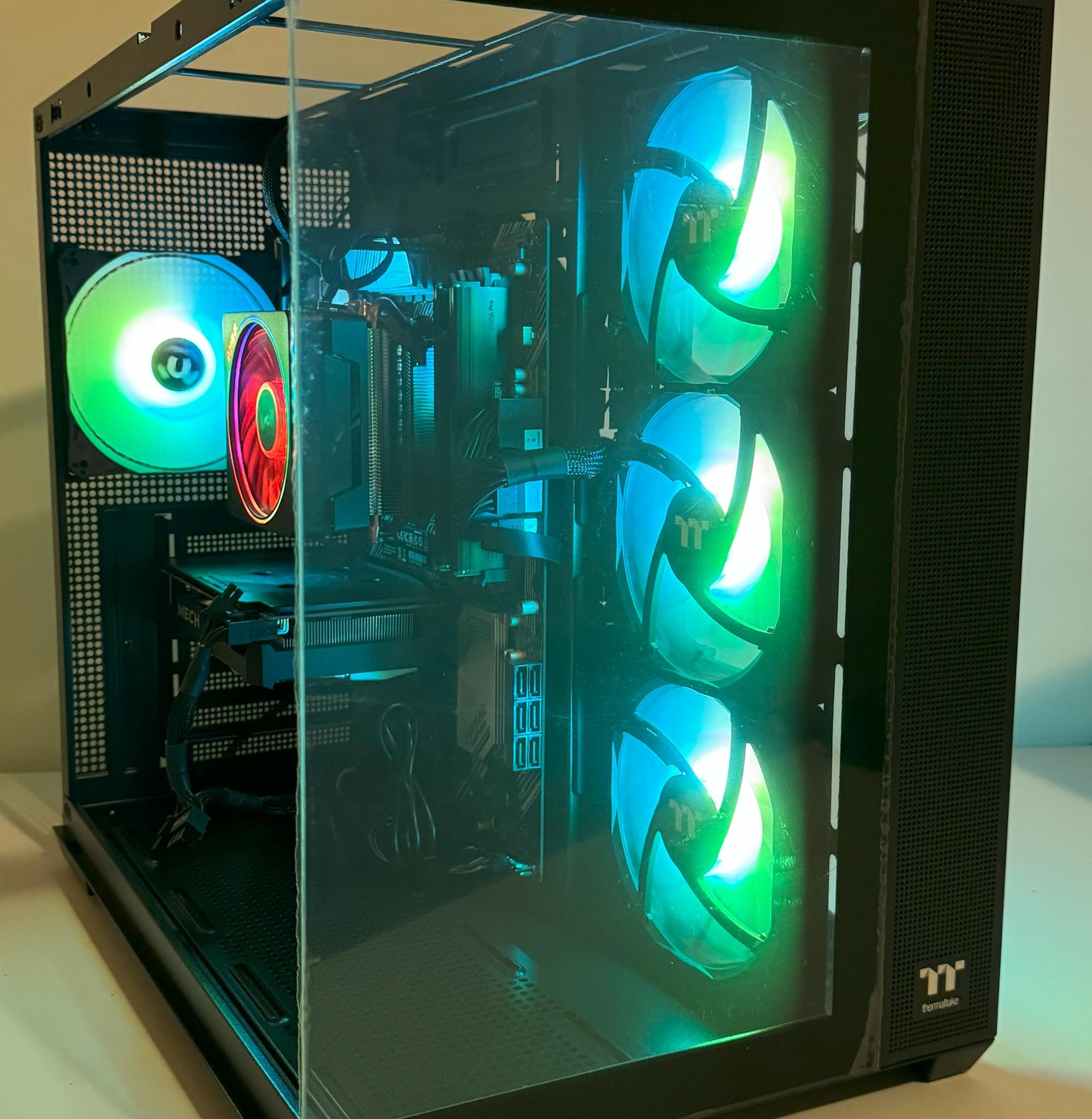 AMD Ryzen 7 5800XT 64GB DDR4 Gaming PC Radeon RX 6500 XT ASUS Prime B550-PLUS 1TB SSD Corsair 550W