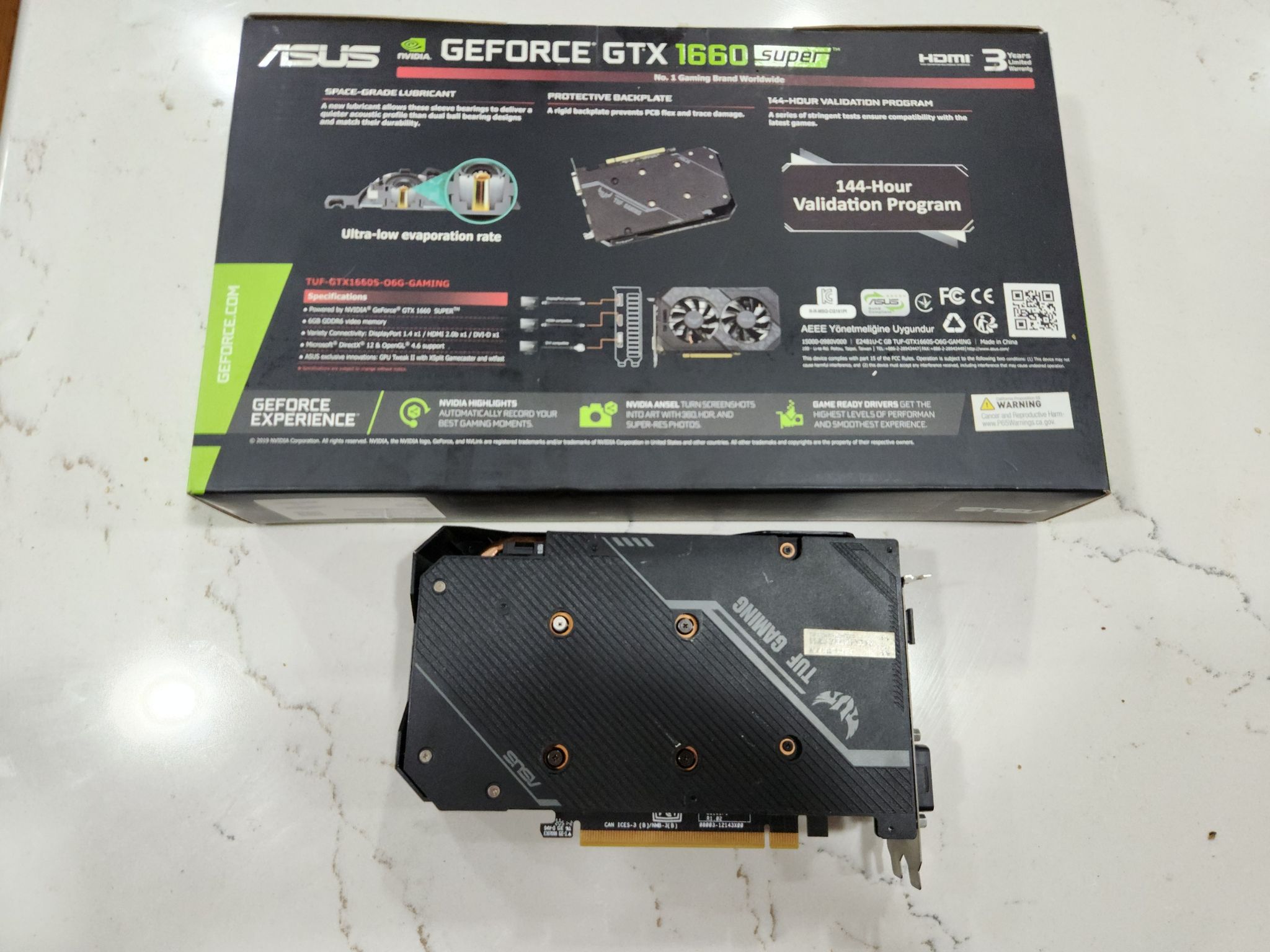 Asus Tuf Gaming 1660 Super OC 6gb GDDR6