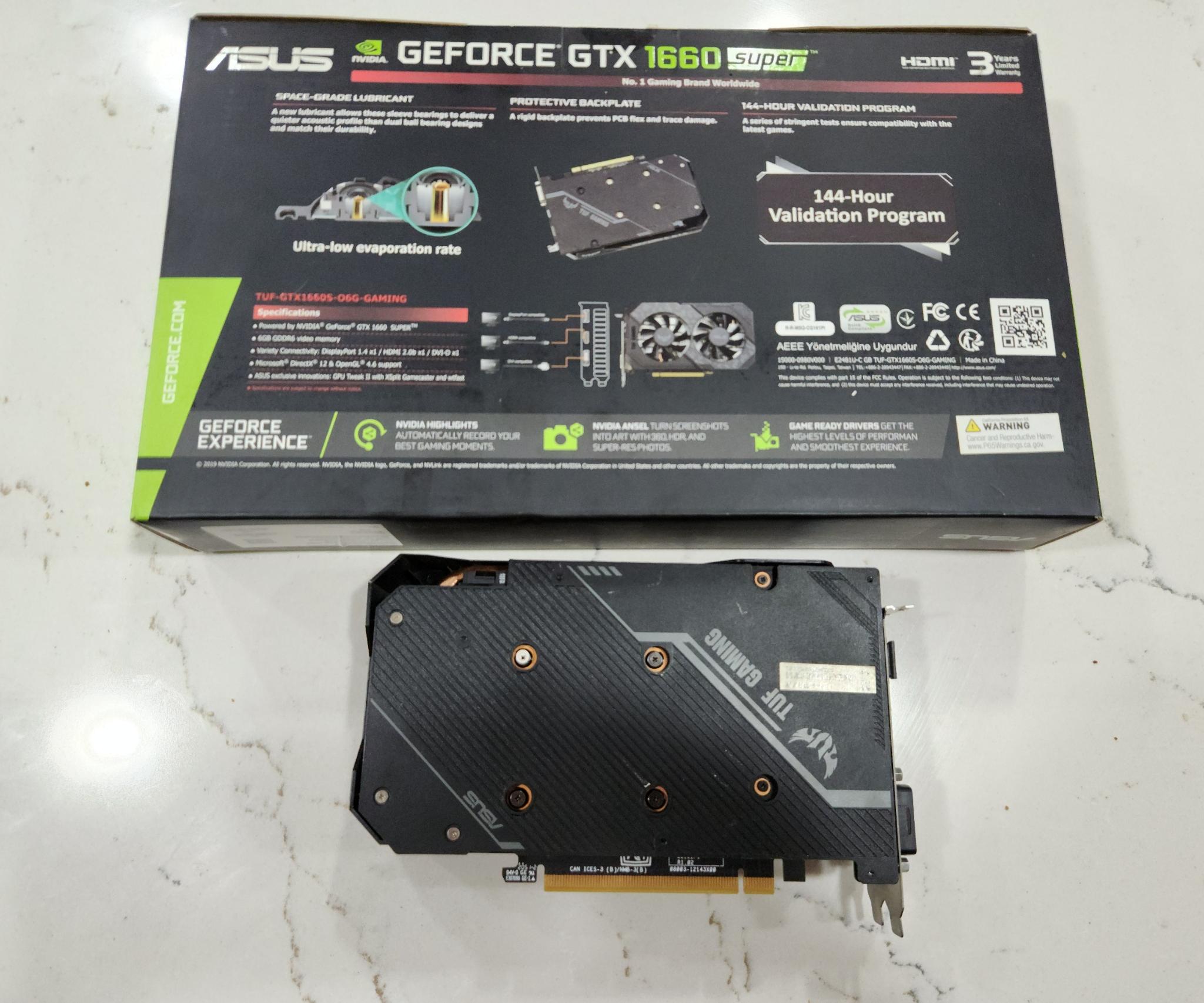 Asus Tuf Gaming 1660 Super OC 6gb GDDR6