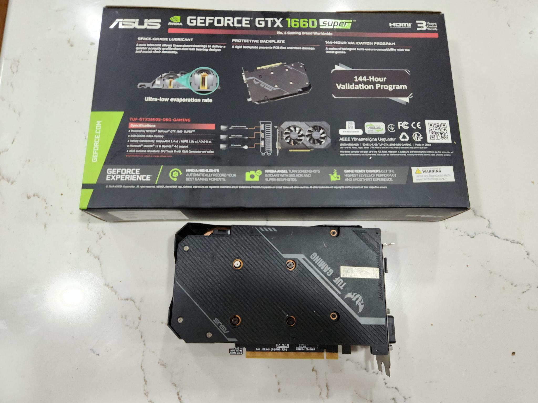 Asus Tuf Gaming 1660 Super OC 6gb GDDR6