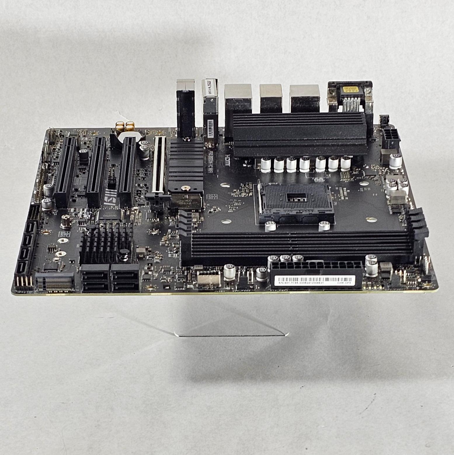 FOR PARTS ONLY: MSI B550M PRO B550M-VC WIFI AMD AM4 DDR4 mATX Motherboard