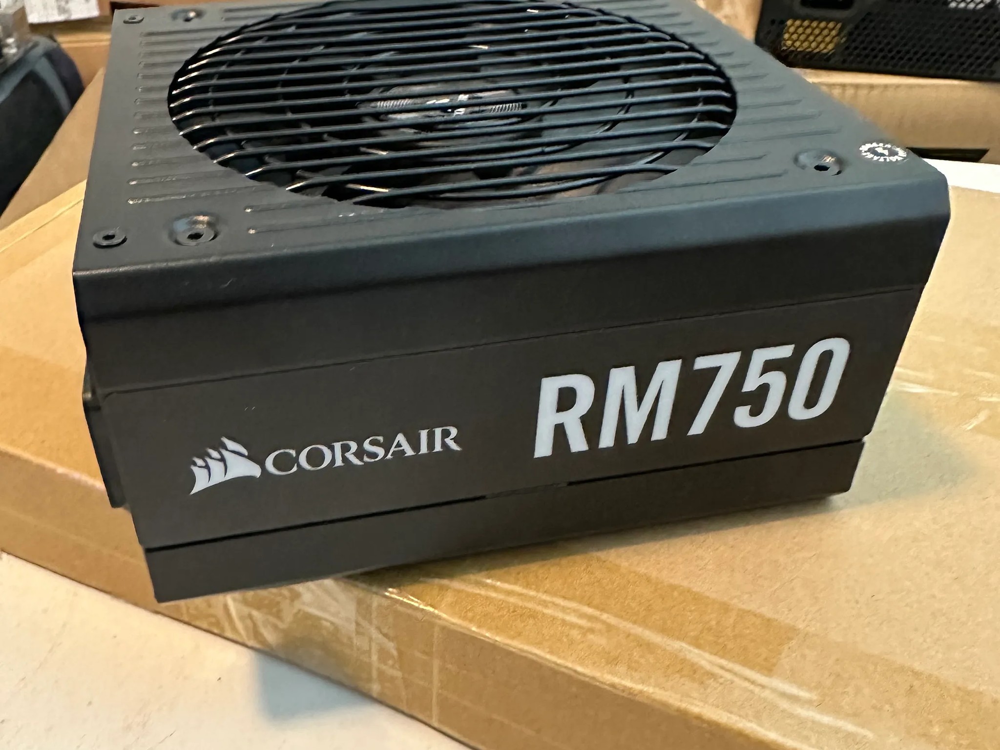 Used Corsair RM Series, RM750, 750 Watt, 80+ Gold Certified, Fully Modular Power Supply