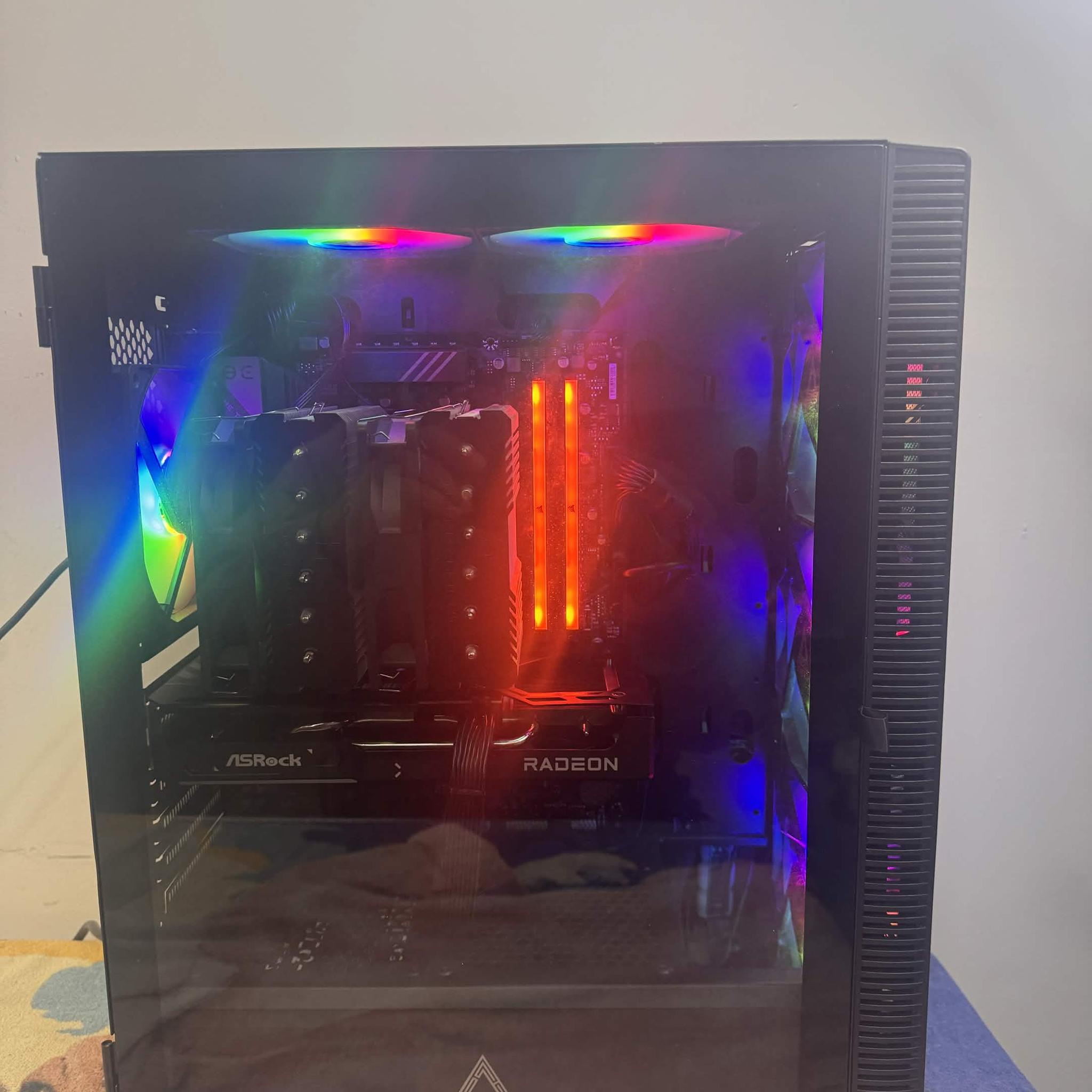 Custom Gaming PC – Ryzen 5 7600x / ASRock 9060xt Dual Fan / 32GB RAM
