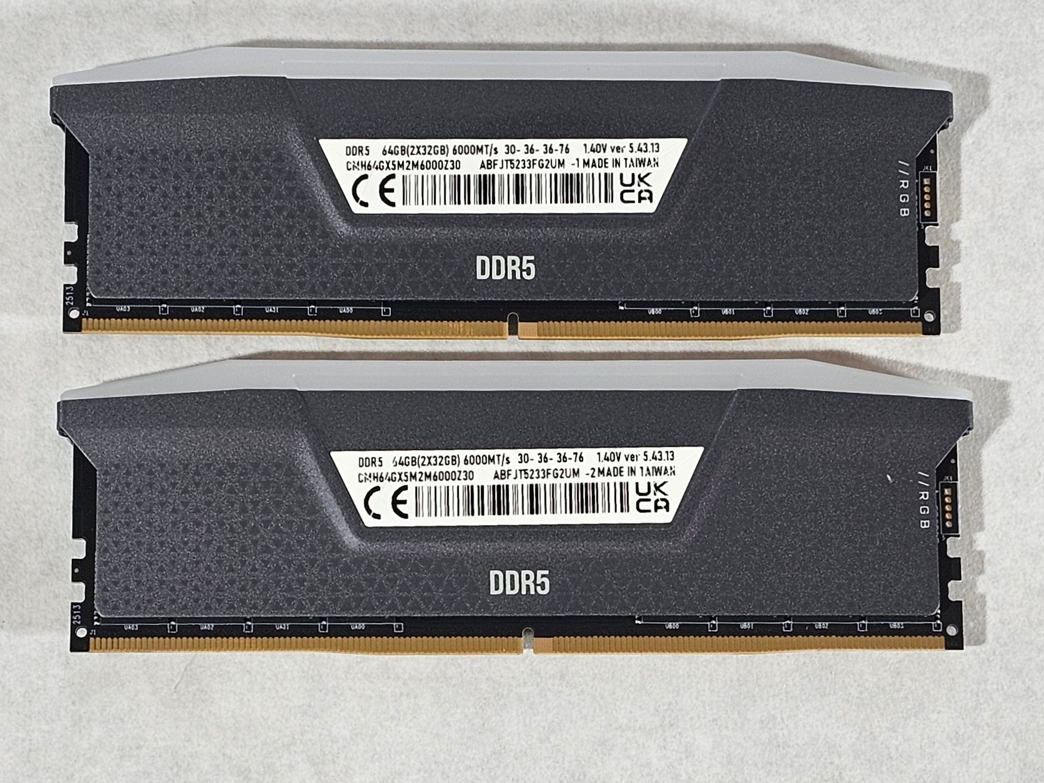 64GB DDR5 (2x32GB) CL30 6000MT/s RGB Corsair Vengeance