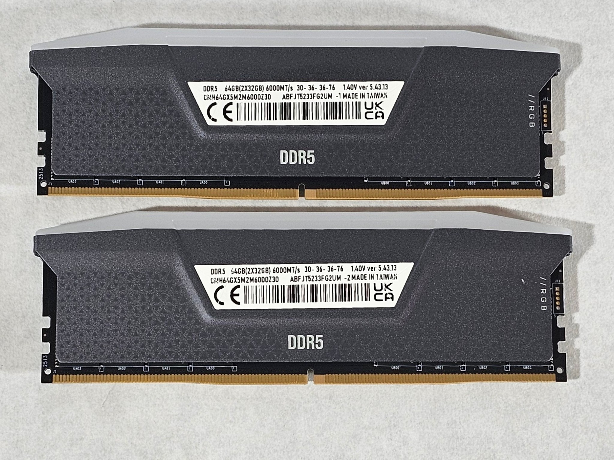 64GB DDR5 (2x32GB) CL30 6000MT/s RGB Corsair Vengeance