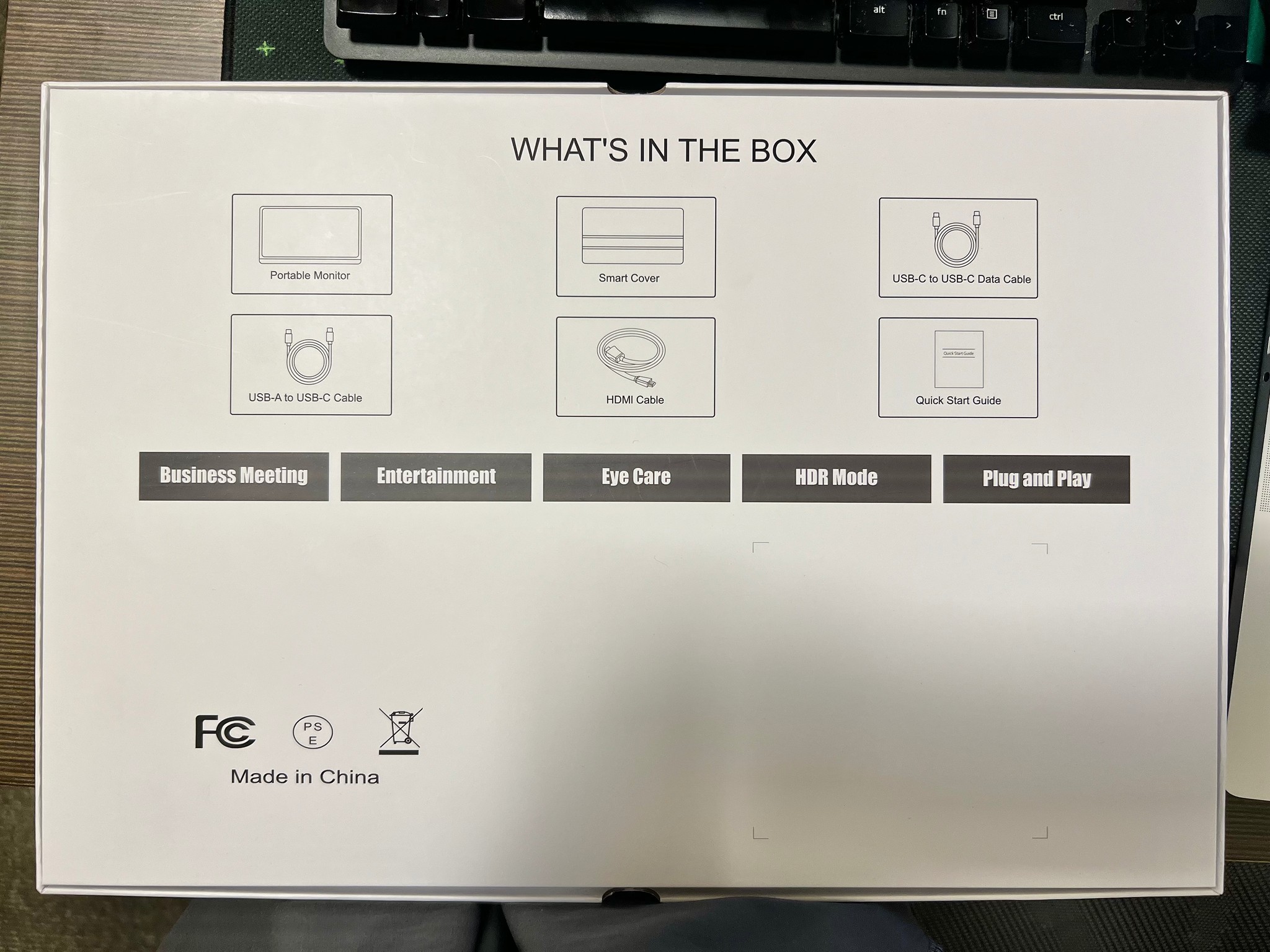 CNBANAN 16.1" Portable 1080P IPS 144Hz Gaming Monitor