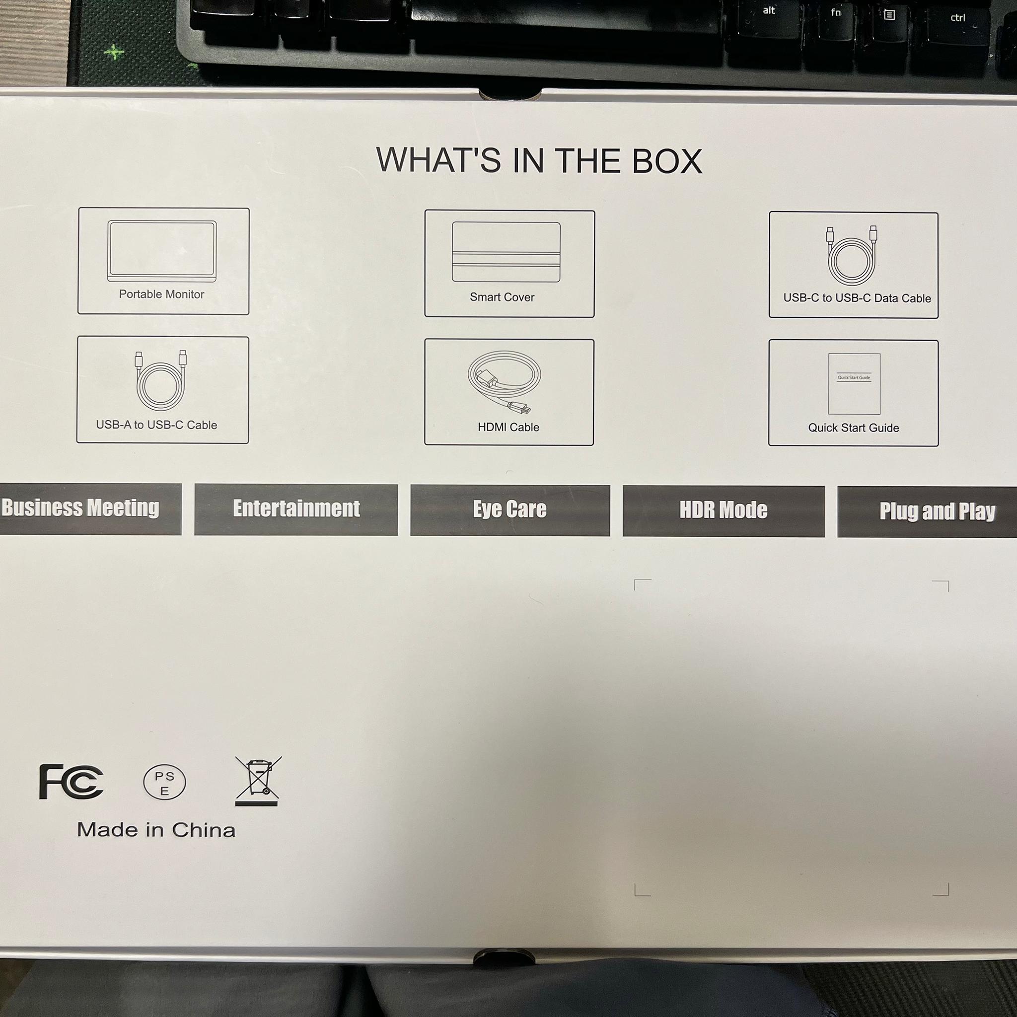 CNBANAN 16.1" Portable 1080P IPS 144Hz Gaming Monitor