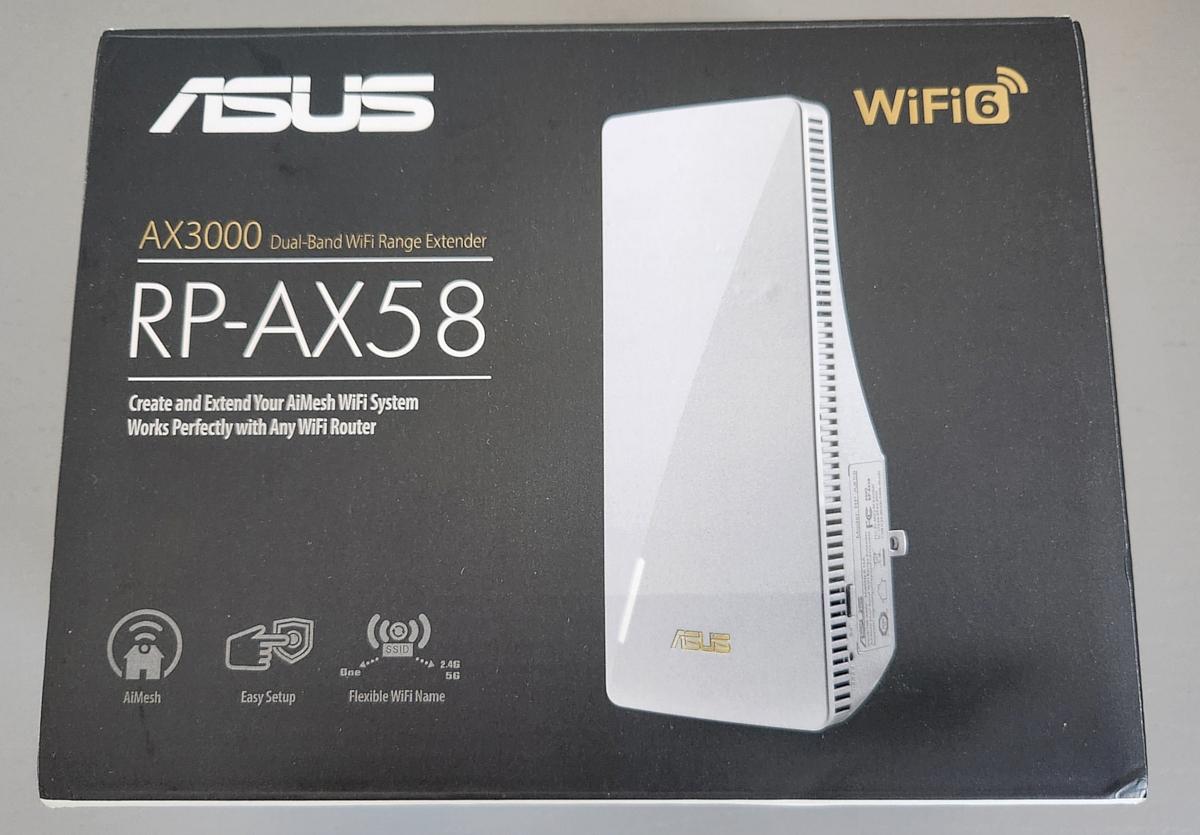 Asus RP-AX58 AX3000 WiFi 6 extender for AI Mesh gaming routers