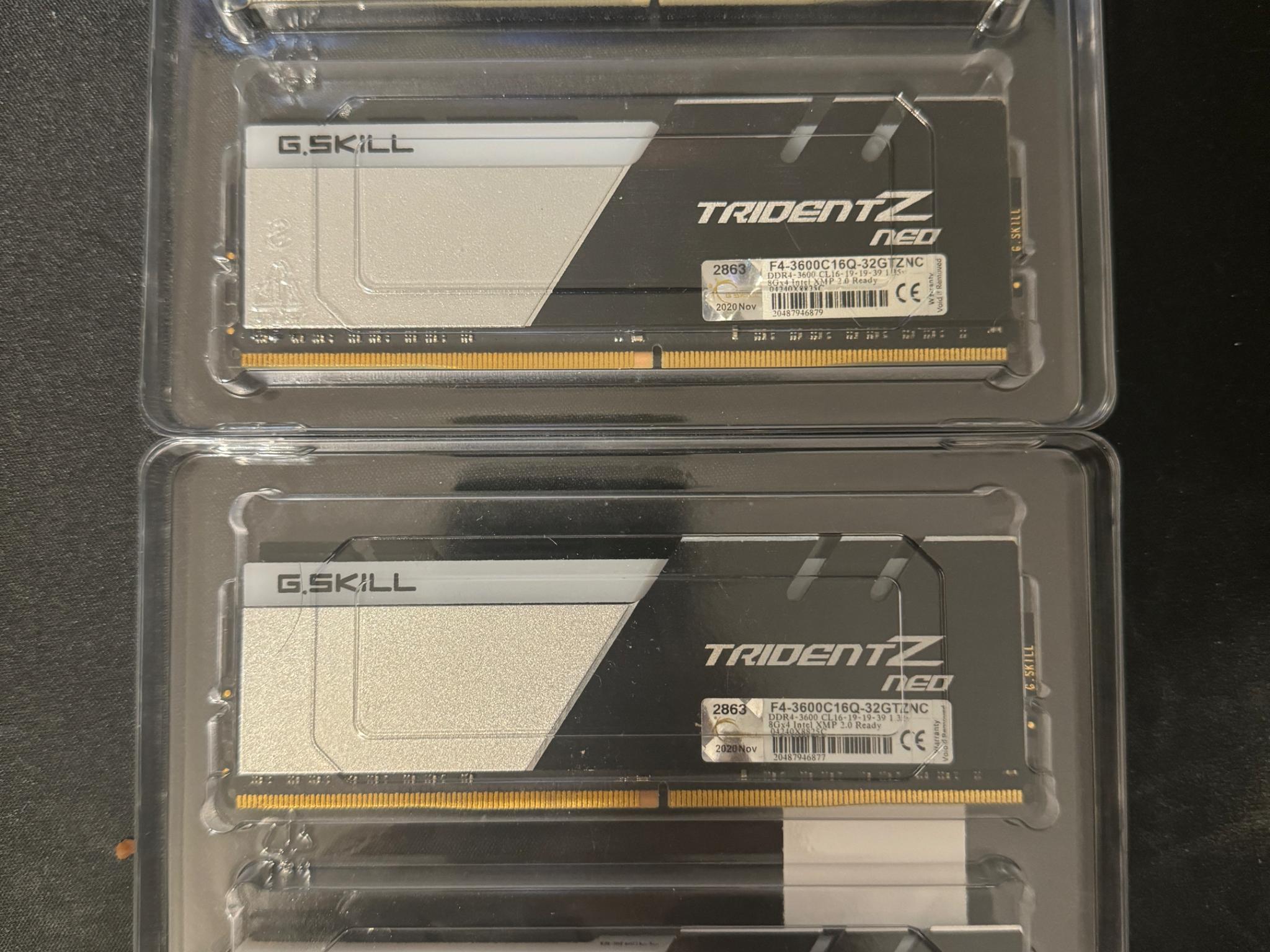 G.Skill TridentZ Neo 32GB (8x4) 3600Mhz CL16