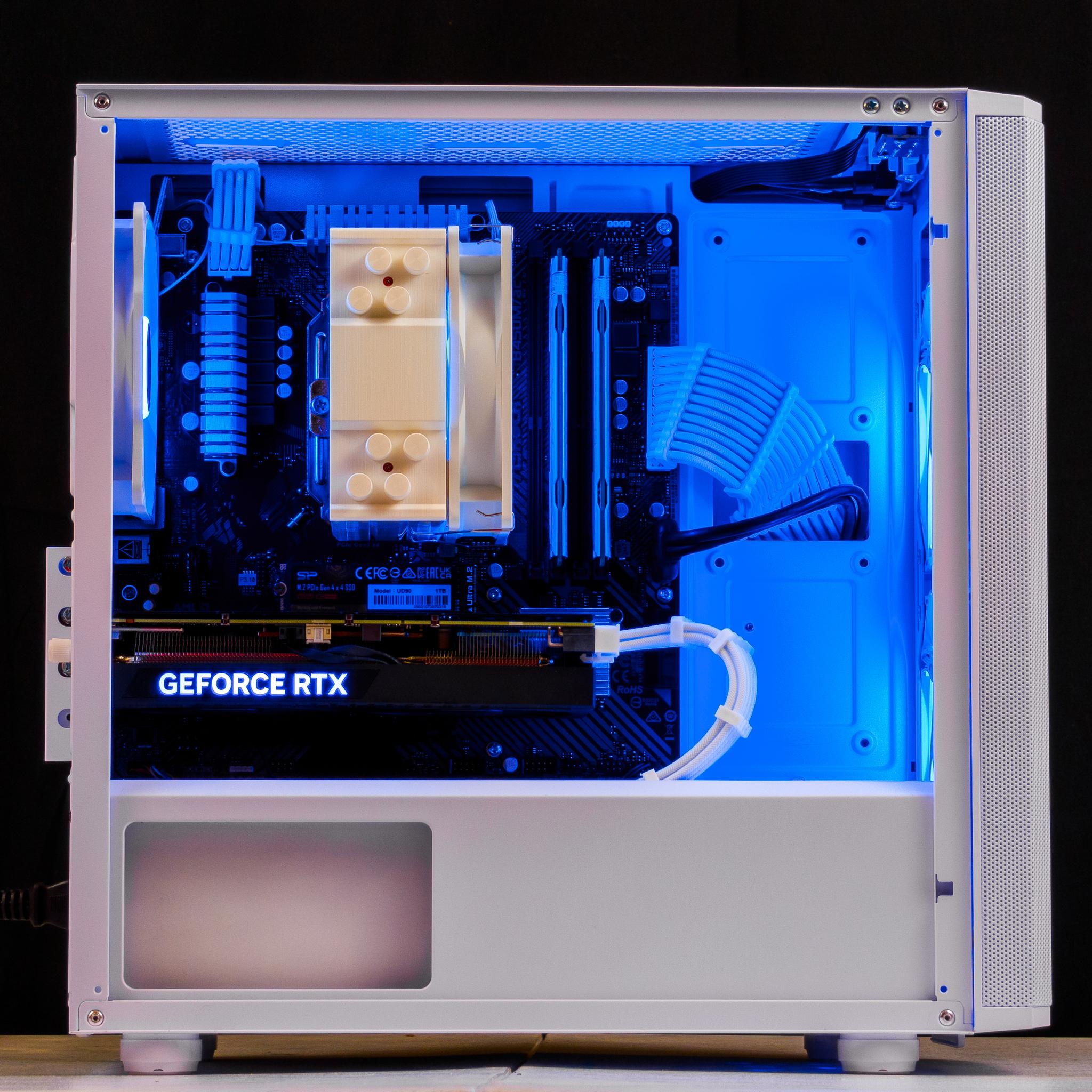 🤍🖤 RTX 4060 Ti / Ryzen 7 3700X / 16GB Gaming PC 🖤🤍