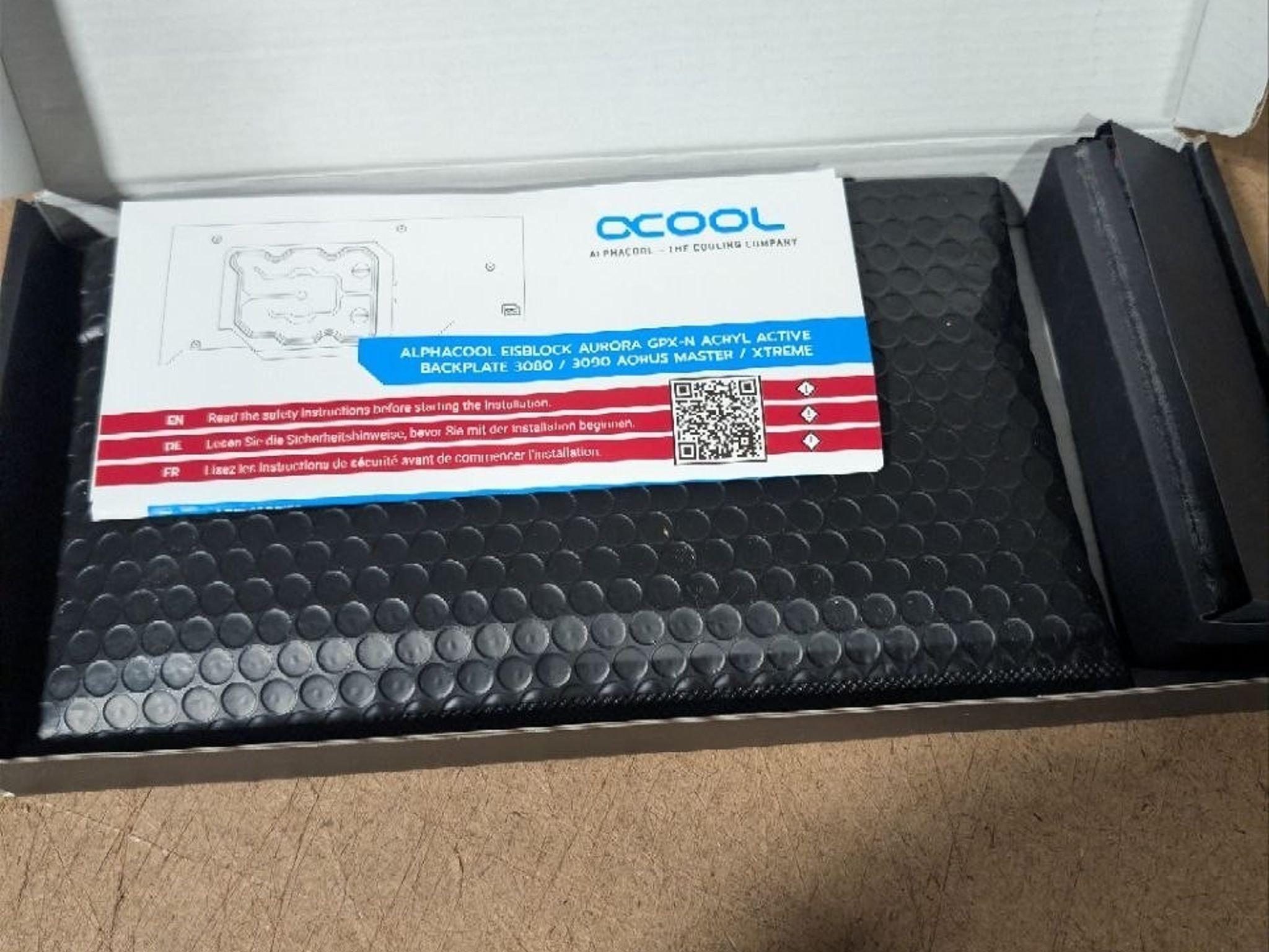 Alphacool Eisblock Aurora GPX-N Acryl Active Backplate 3080/3090 Aorus (13044)