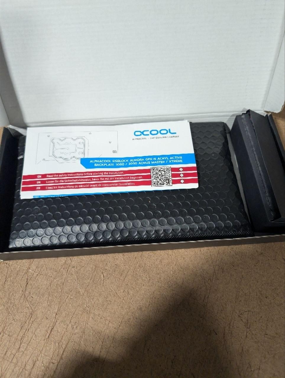 Alphacool Eisblock Aurora GPX-N Acryl Active Backplate 3080/3090 Aorus (13044)