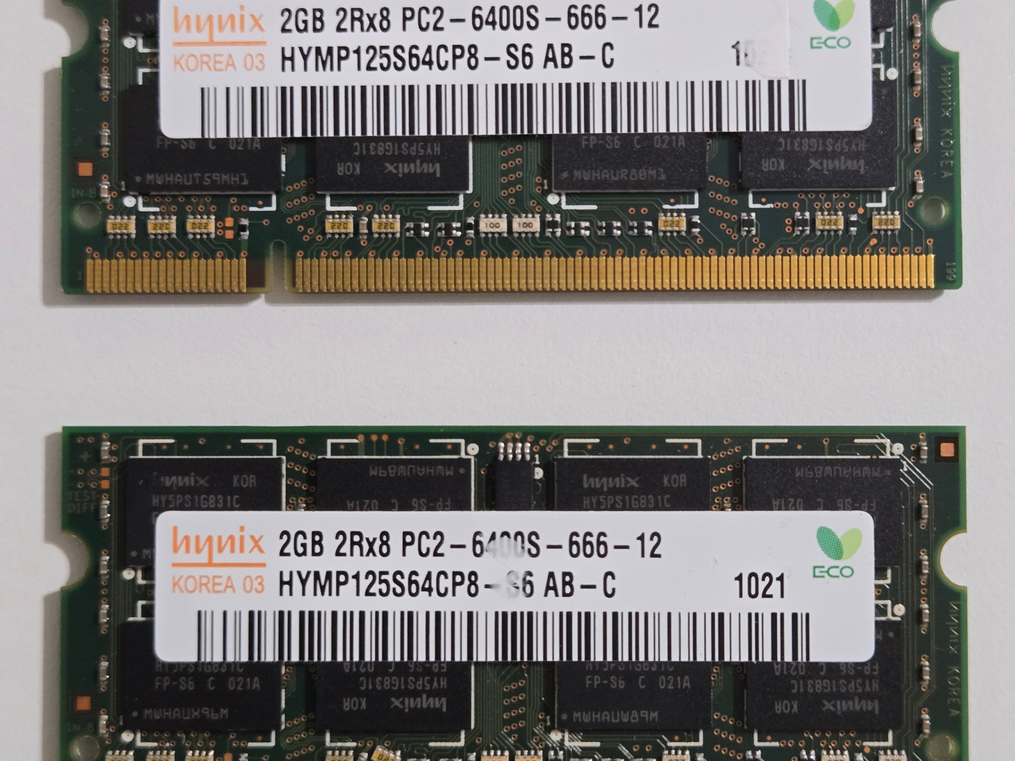 4GB (2x2GB) DDR2 Laptop RAM | Hynix HYMP125S64CP8-S6