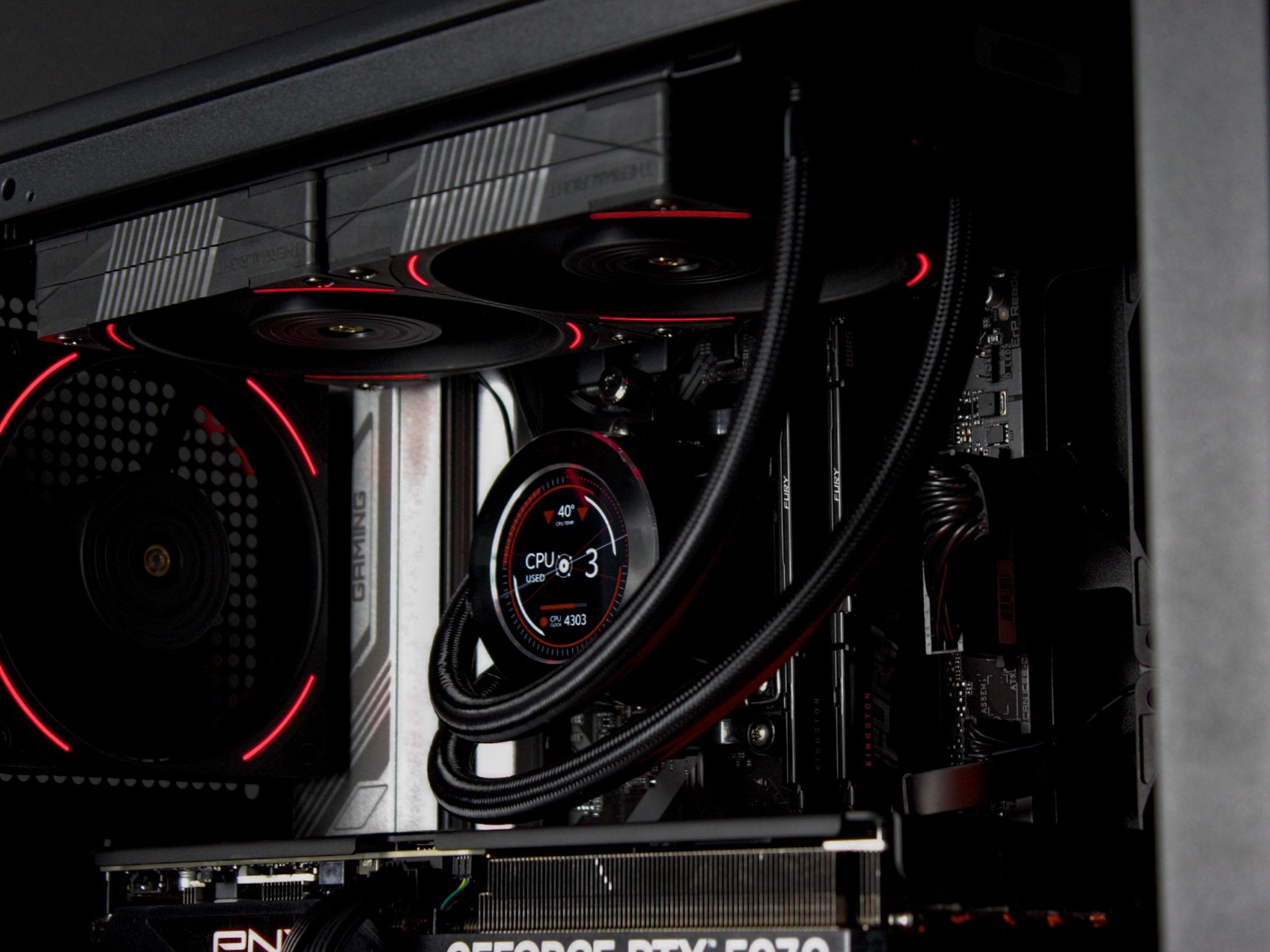 Simplistic Wood PC | RTX 5070 12GB, Ryzen 7 7700X, 32GB DDR5, 1TB NVMe, LCD AIO | Gaming PC