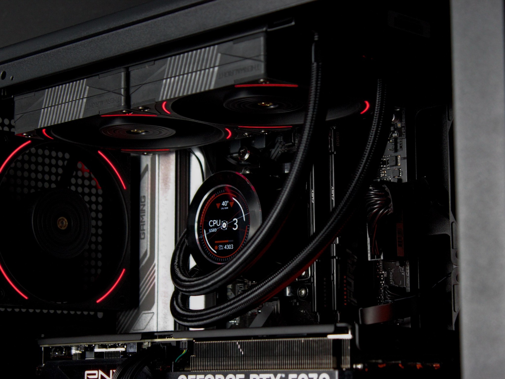 Simplistic Wood PC | RTX 5070 12GB, Ryzen 7 7700X, 32GB DDR5, 1TB NVMe, LCD AIO | Gaming PC