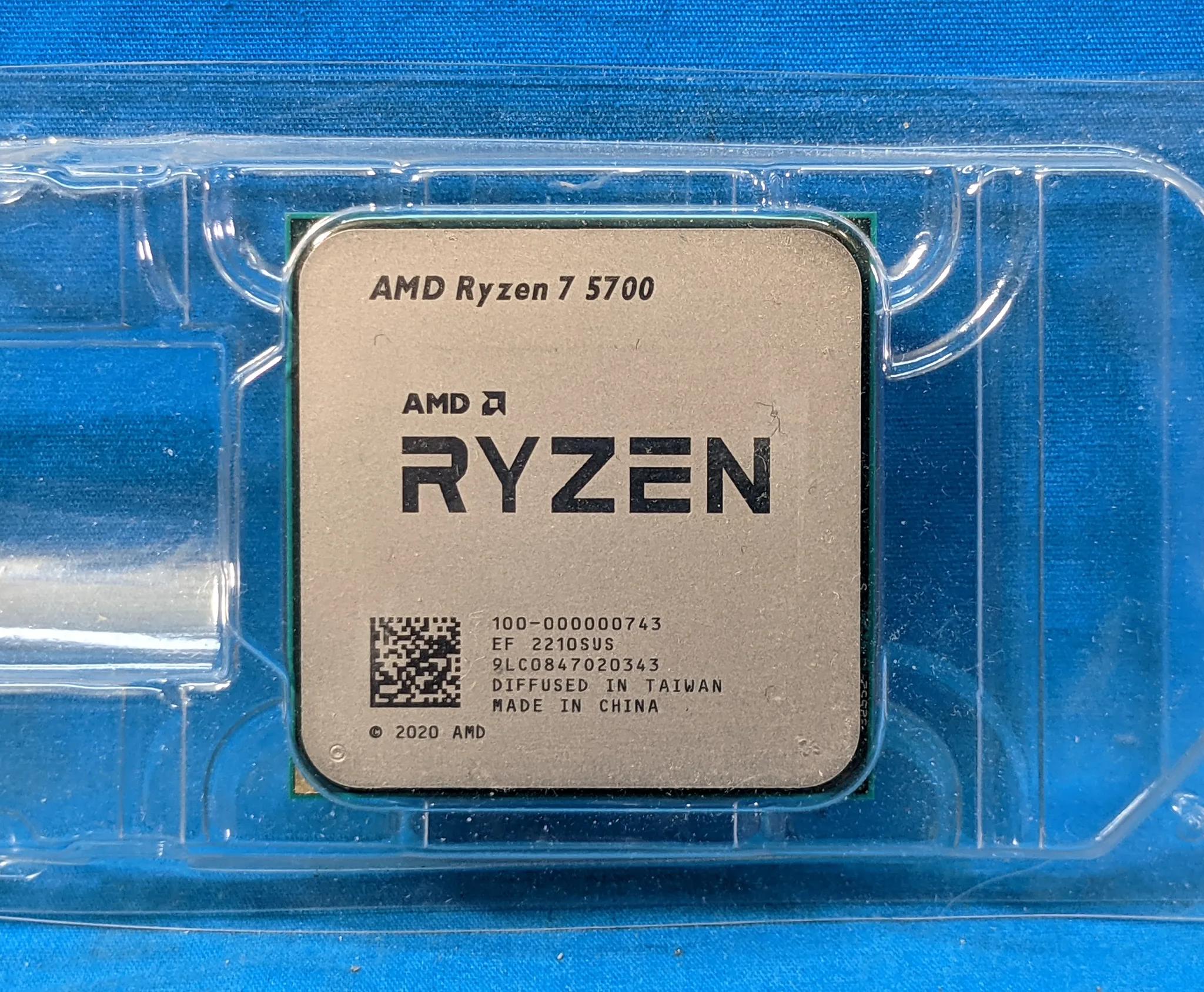 AMD Ryzen 7 5700 4.6GHz Socket AM4 8-Core 16-Thread 16MB Desktop CPU 100-000000743