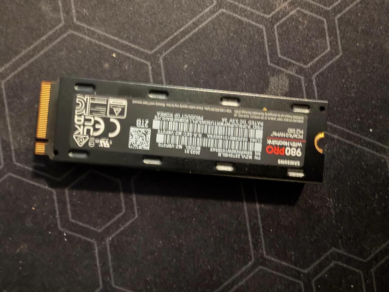 Samsung 980 PRO with Heatsink 2TB
