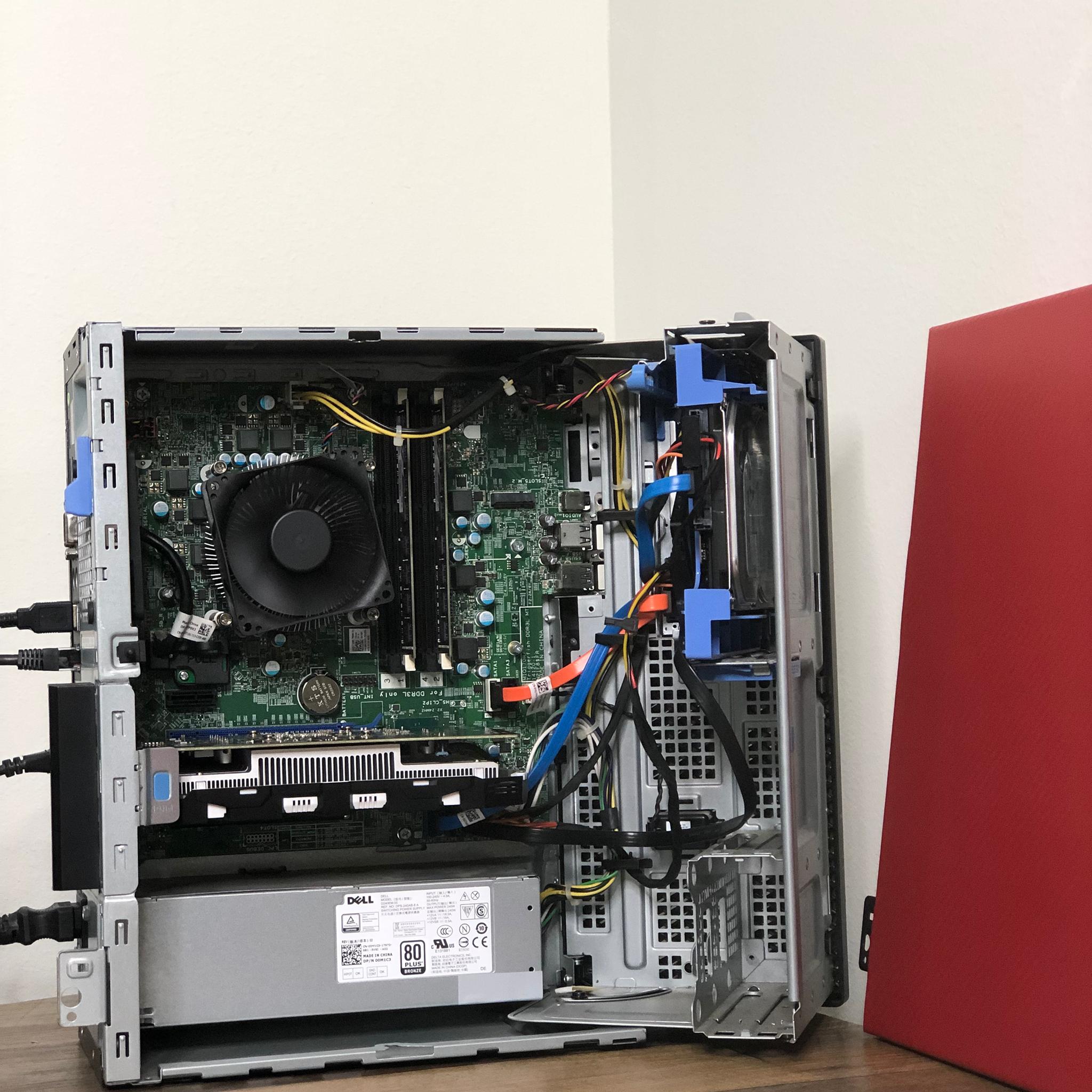 Budget Gaming PC GTX 1050 TI I5 6500 128GB SSD 500GB HDD 16GB Ram - Carbon Red