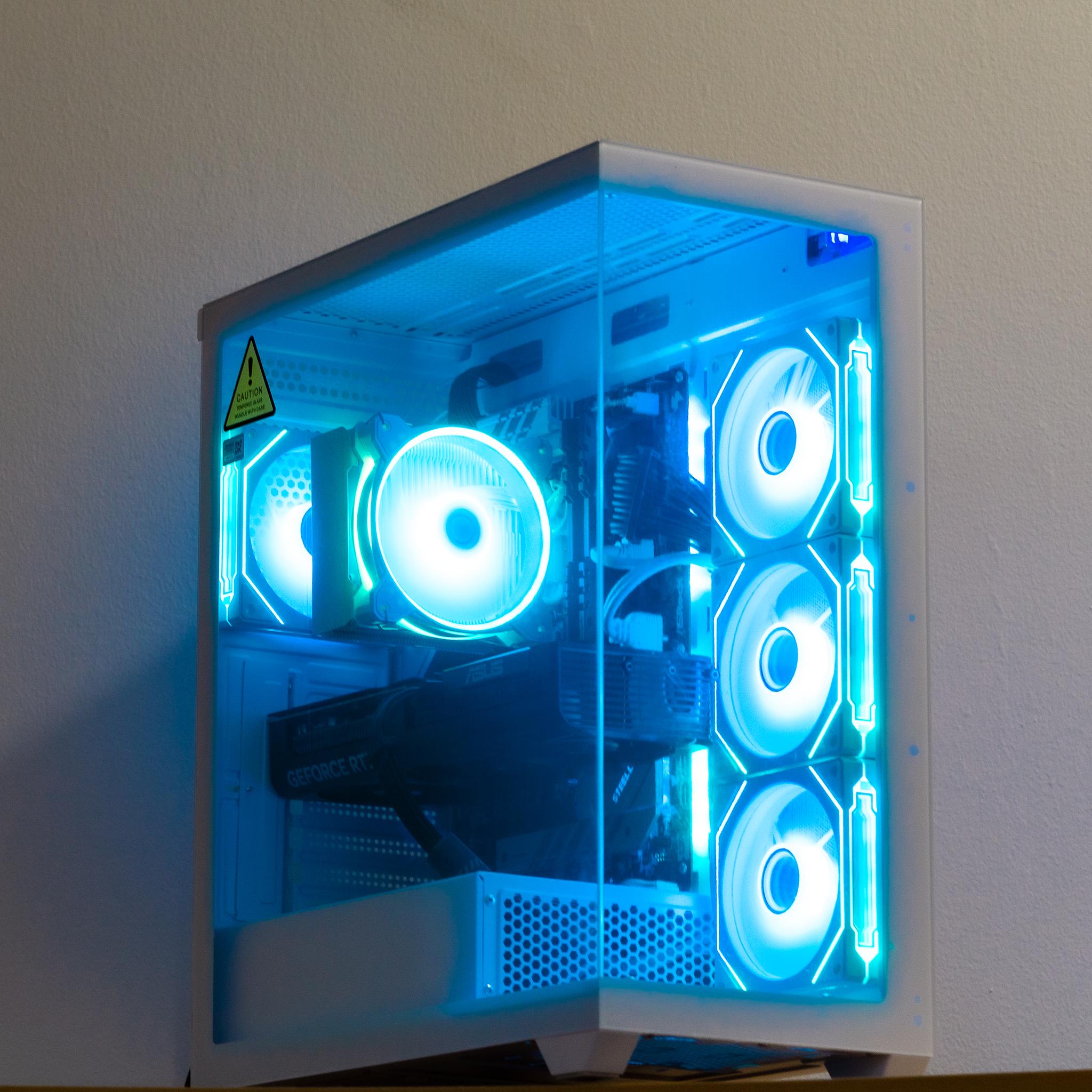 RTX 5070 Gaming/Streaming PC | All New Parts| 1440p/4K Ready | i5 12600K | 1TB SSD | ARGB | White