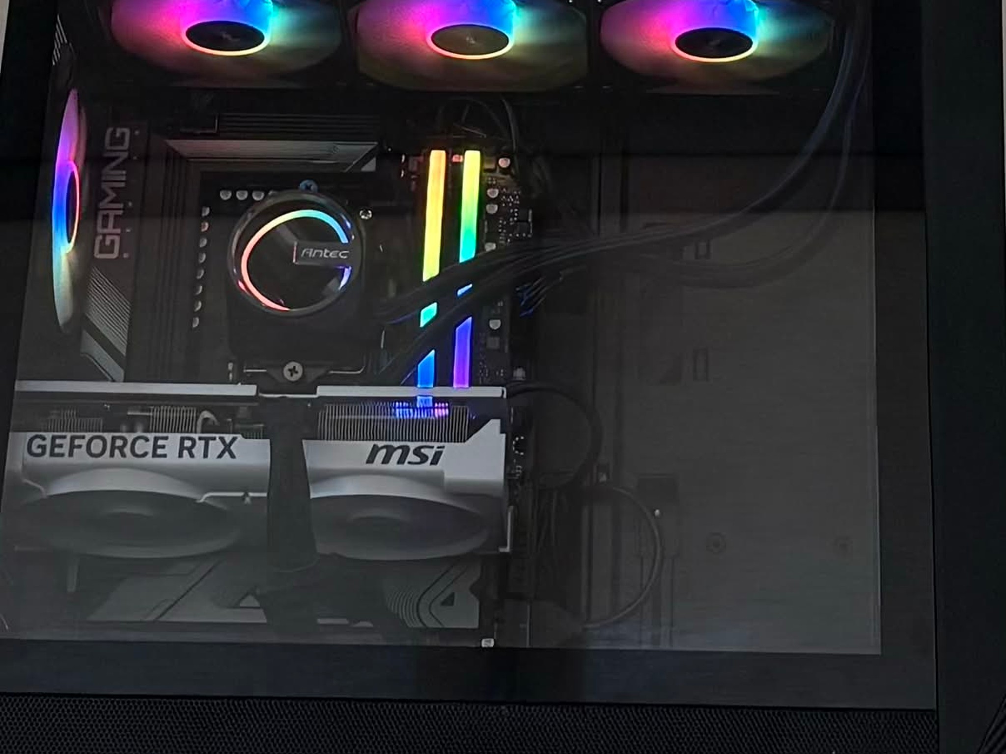 Black PC build made for 1440p Gaming, Multitasking, Video editing, and etc