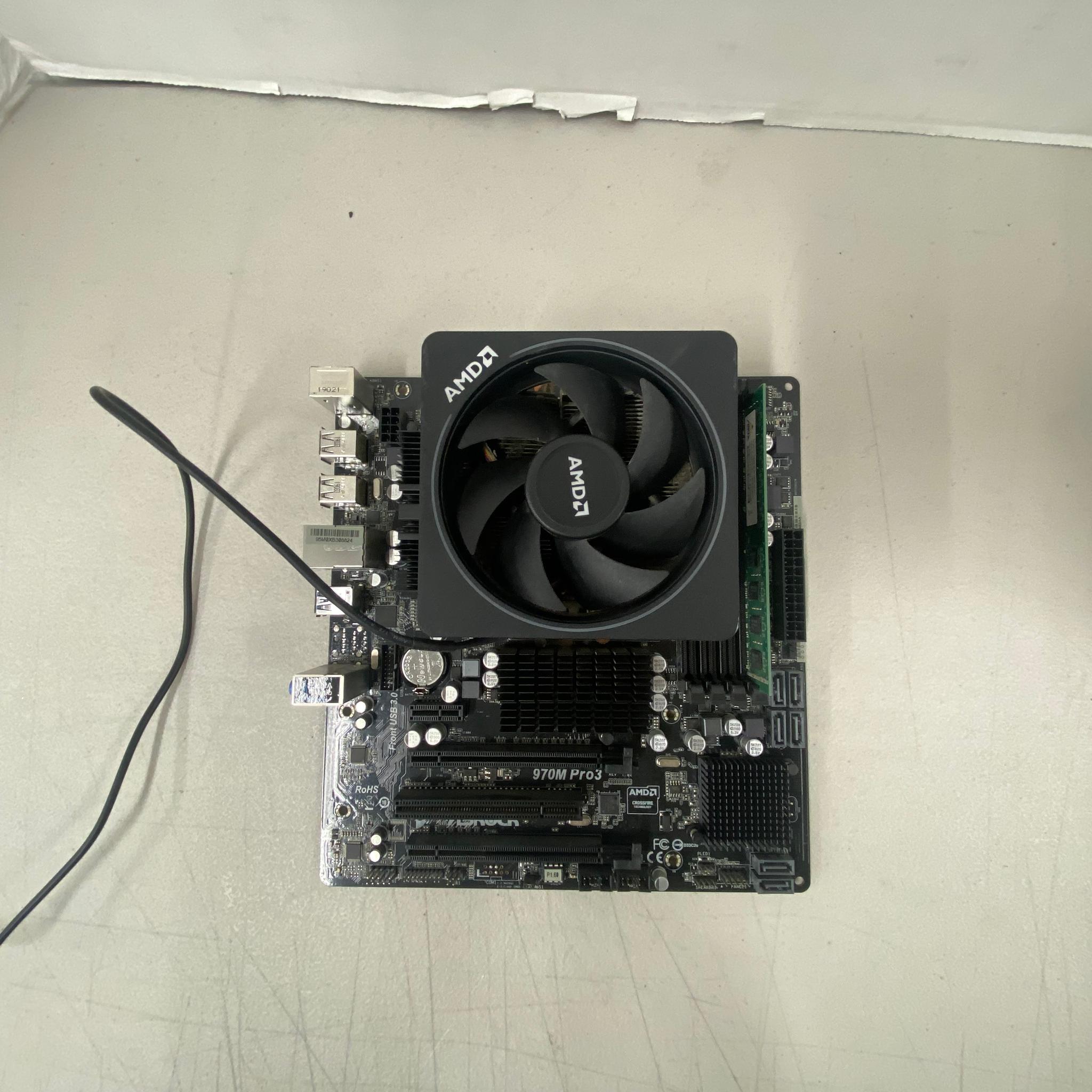 ASRock 970M Pro3 Motherboard + AMD FX™ CPU + 8GB DDR3 RAM Combo