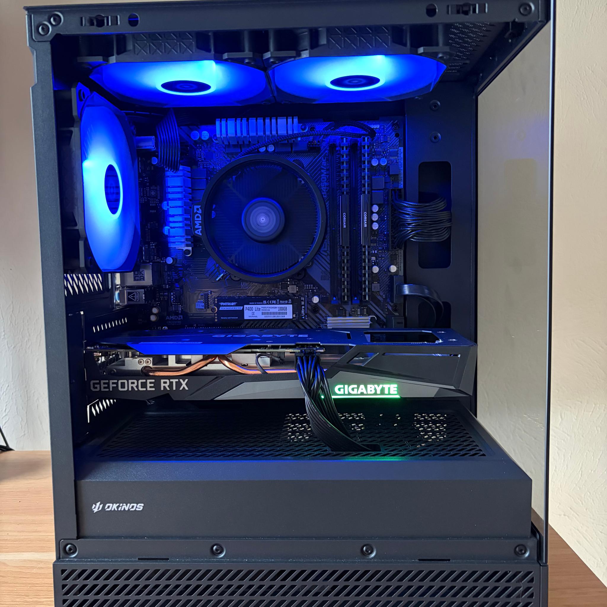 RTX 3050 + Ryzen 5500 Custom Gaming PC