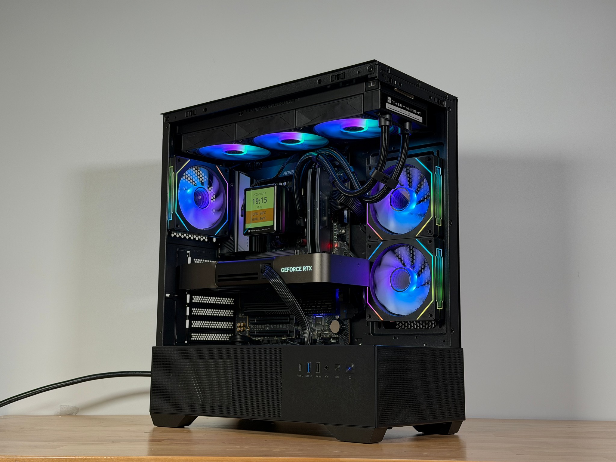 RTX 5090 Ryzen 7 9800x3d Gaming PC 4TB SSD 96GB DDR5