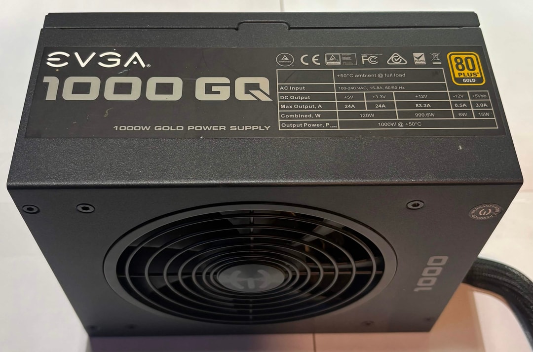 EVGA 1000 GQ | 1000W 80+ Gold Semi-Modular Power Supply | Jawa