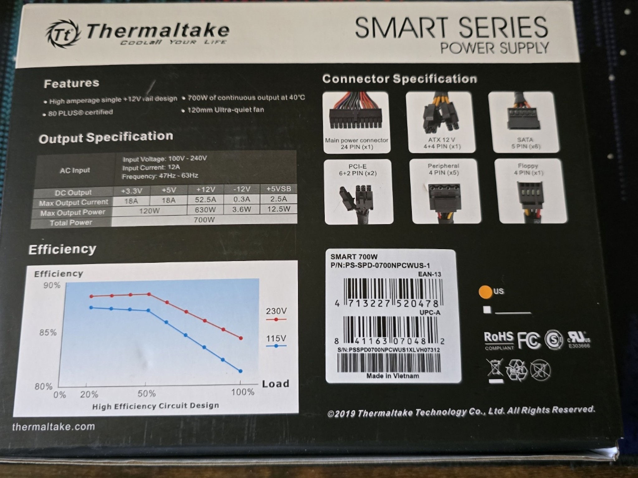 Thermaltake 700W Power supply