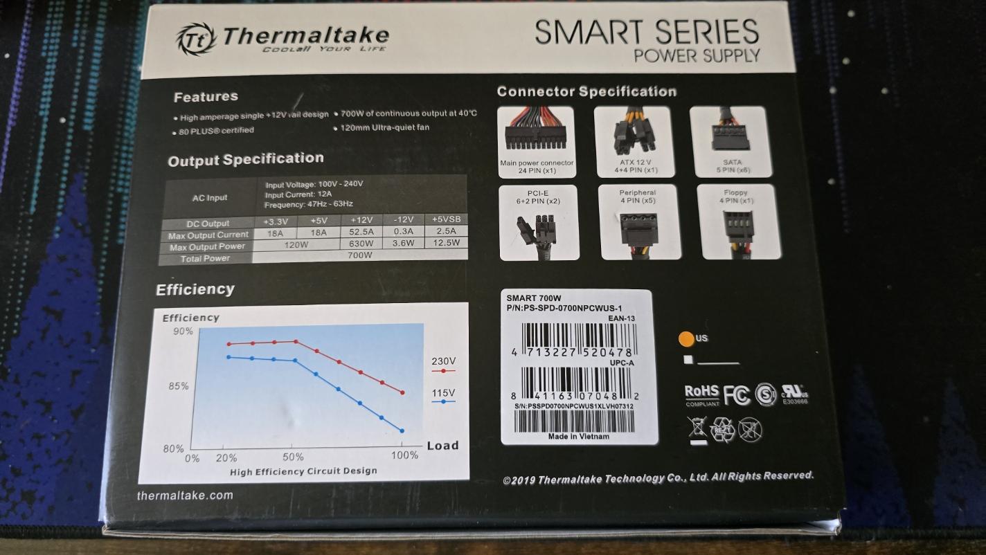 Thermaltake 700W Power supply