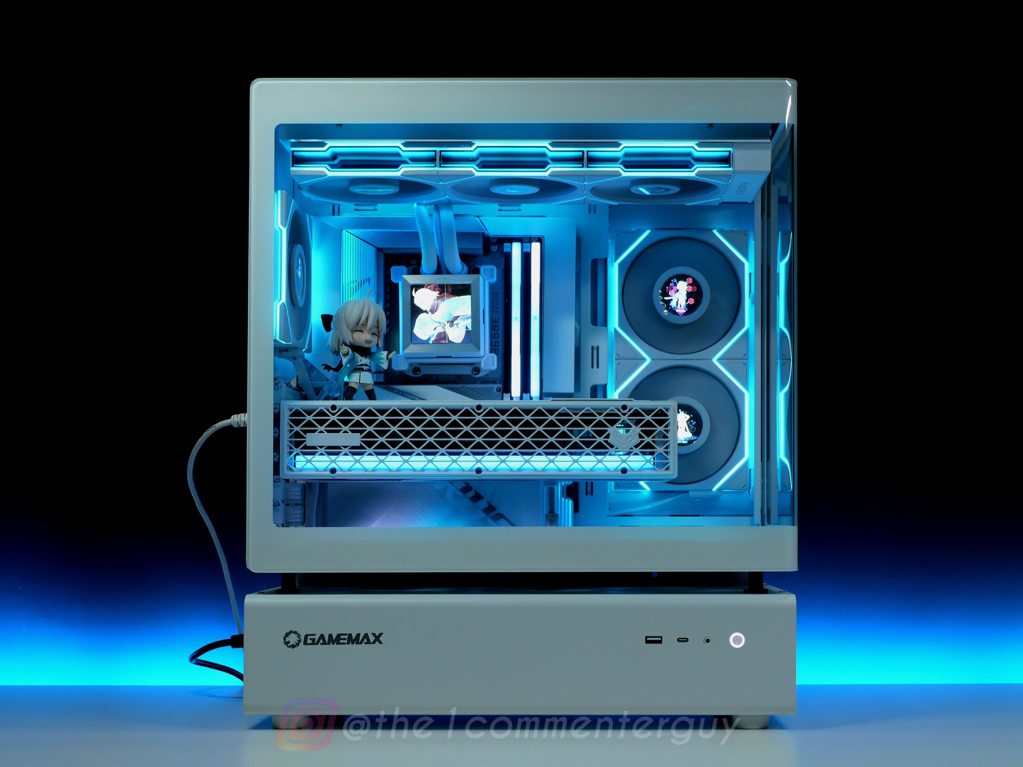 STEALTH 🧊|🖥 Ryzen 9800X3D, RX 9070XT, 2TB 4.0 nvme, 32GB DDR5 RGB White Gaming Pc