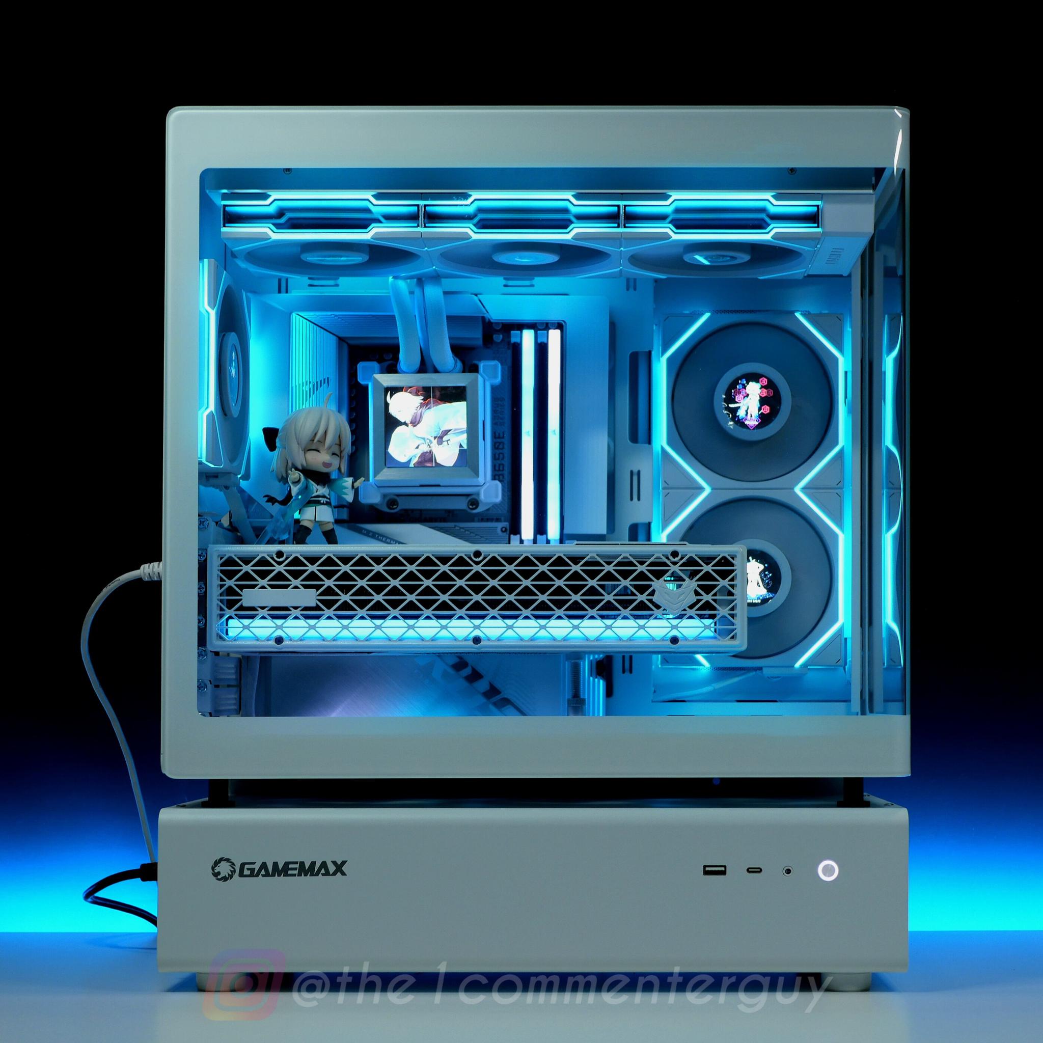 STEALTH 🧊|🖥 Ryzen 9800X3D, RX 9070XT, 2TB 4.0 nvme, 32GB DDR5 RGB White Gaming Pc