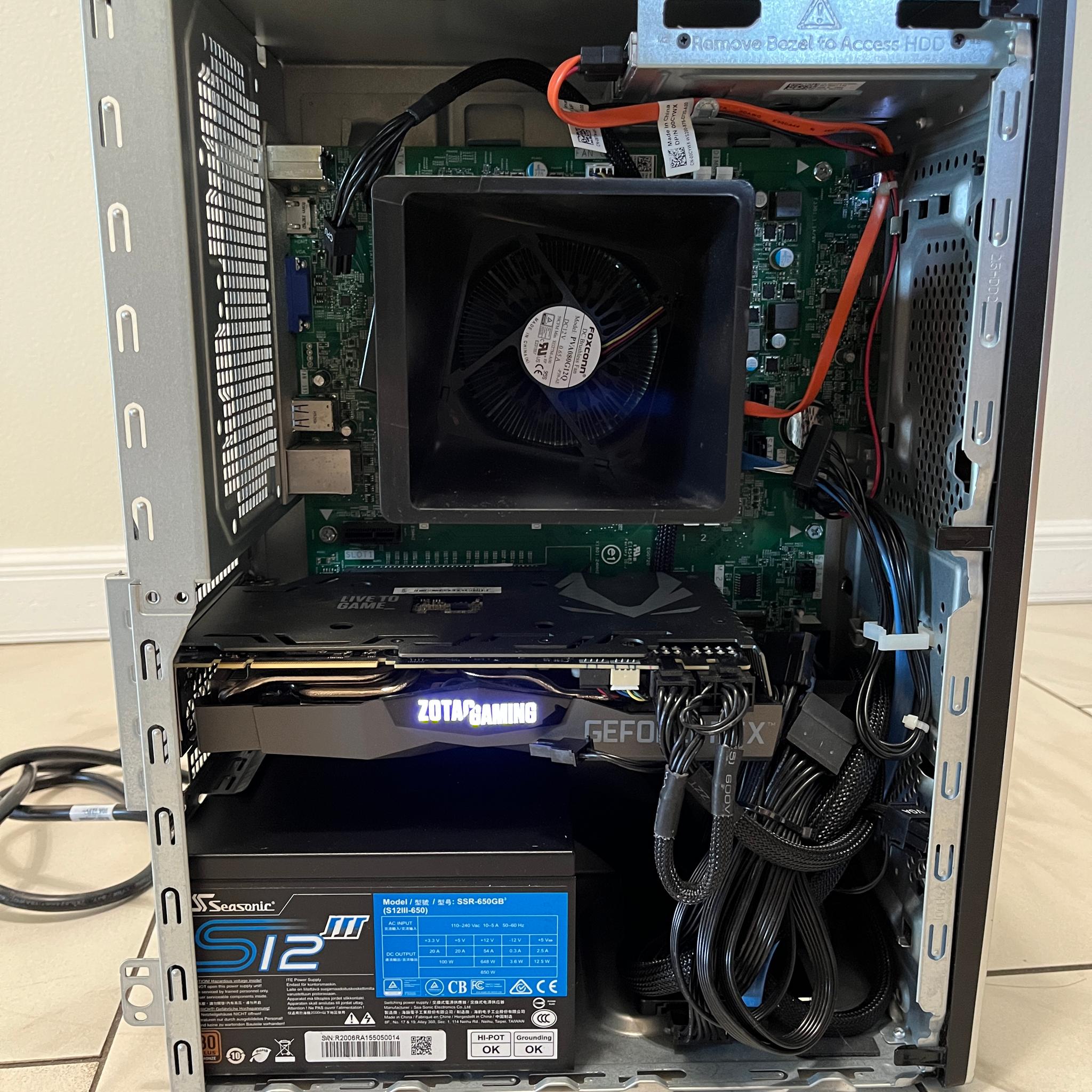 NVIDIA RTX 2070 Super 8GB, Intel i5-8400, 16GB RAM, 1 TB SSD, High FPS Dell Gaming PC w/ Wi-Fi & BT