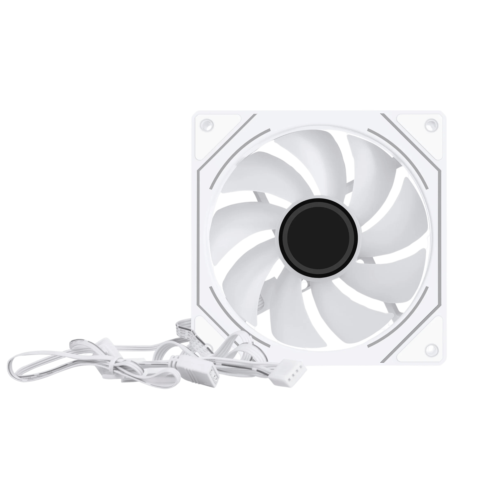PACK OF 3 SEGOTEP 🪞HB12🪞 | WHITE CASE FAN | 120MM | PWM | ARGB | INFINITE MIRROR REFLECTION