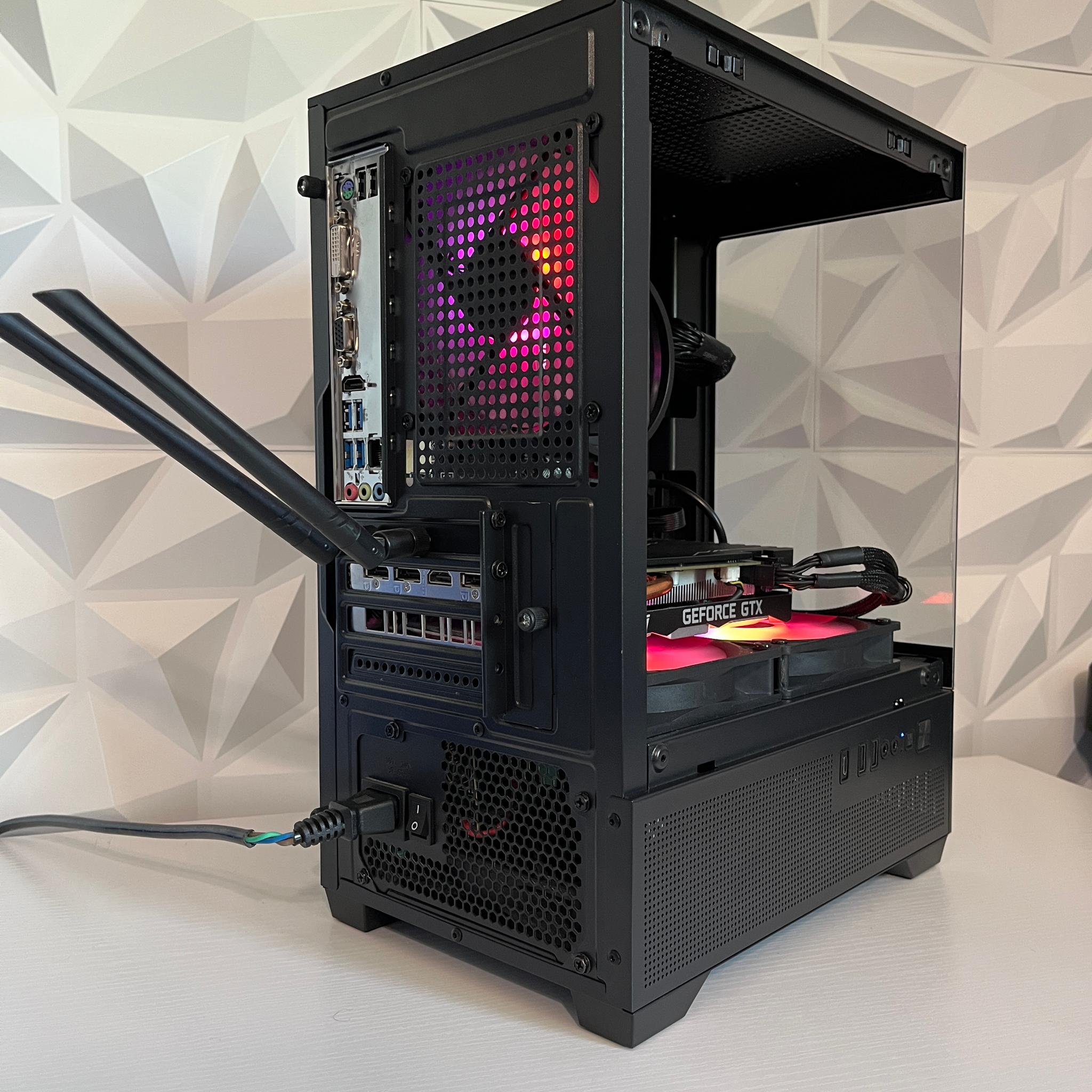 GTX 1660 6GB, Ryzen 5 2600, 8GB RAM | Black RGB Gaming Computer/PC