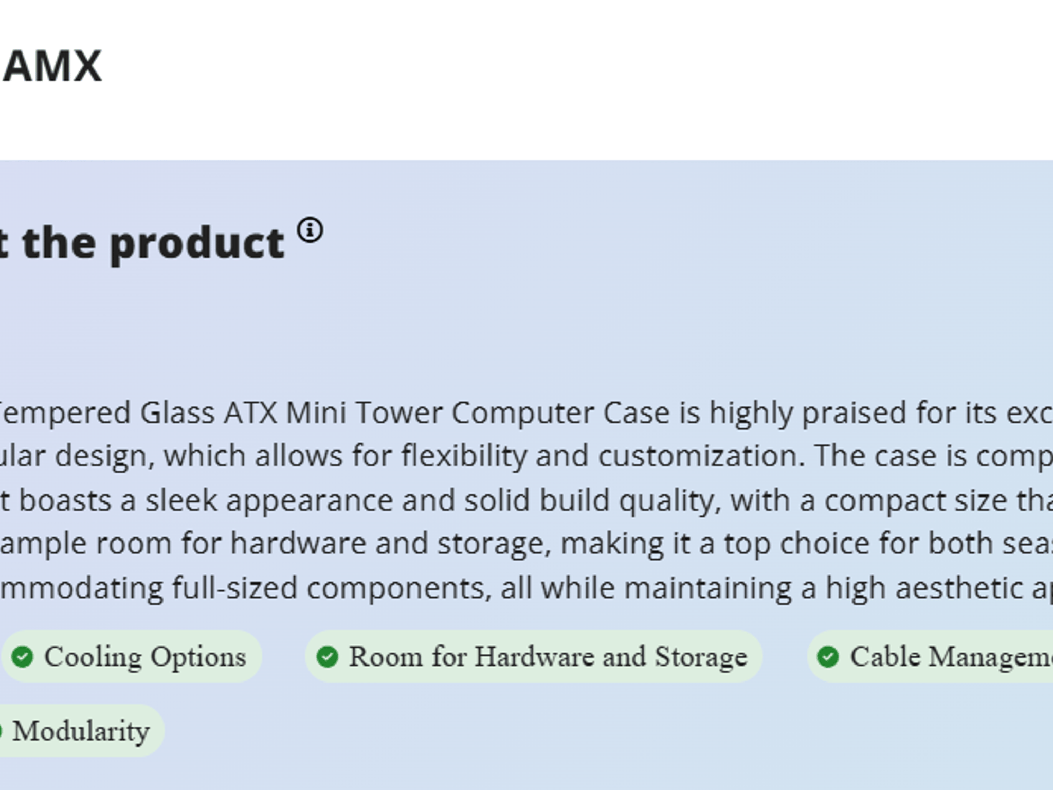 Lian Li O11 AIR MINI ATX Computer Case (White)