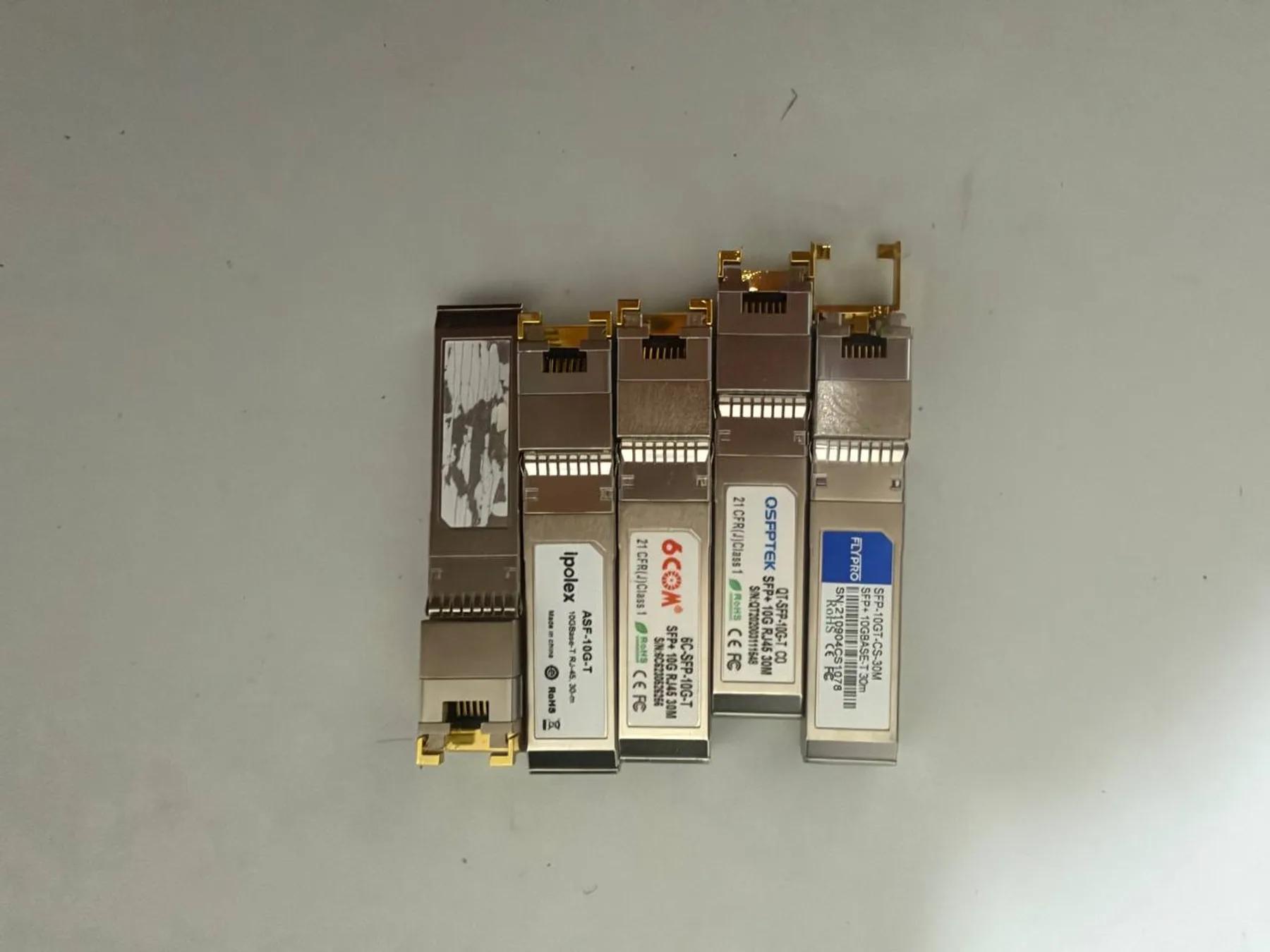 5× SFP+ to 10GBASE-T RJ45 Transceivers