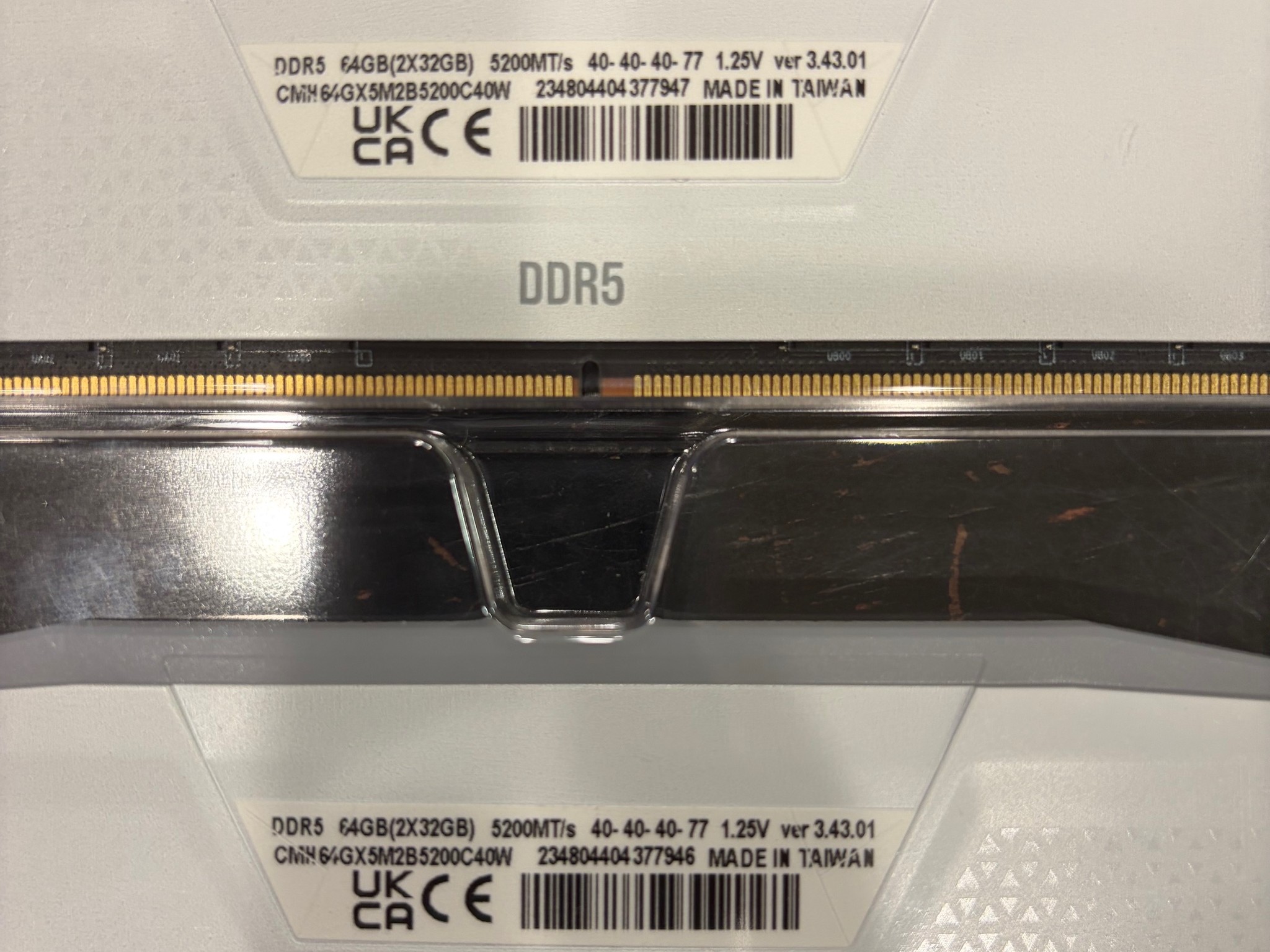 64GB (2 x 32GB) Corsair Vengeance RGB DDR5