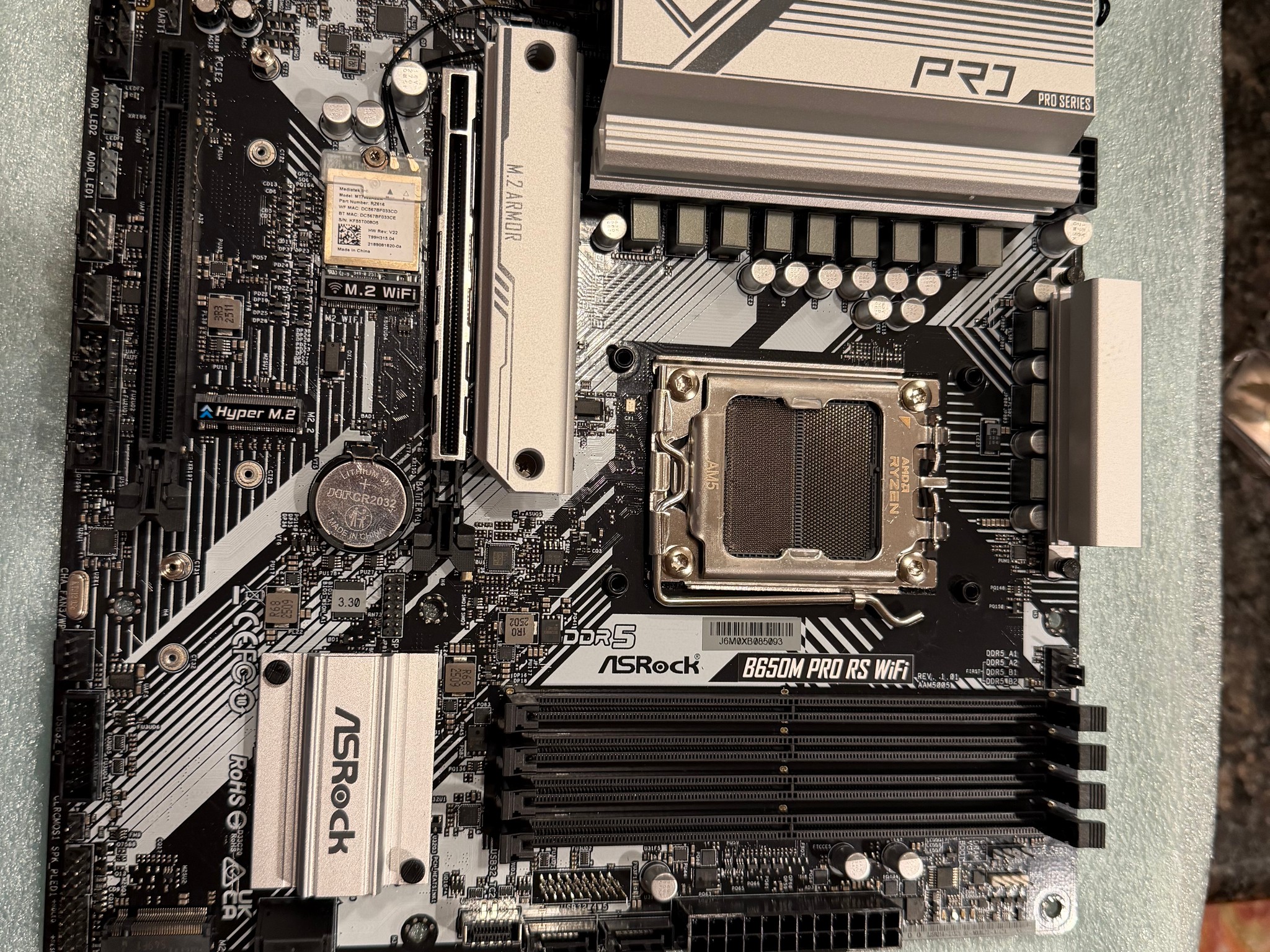 ASROCK B650M Pro rs wifi MATX