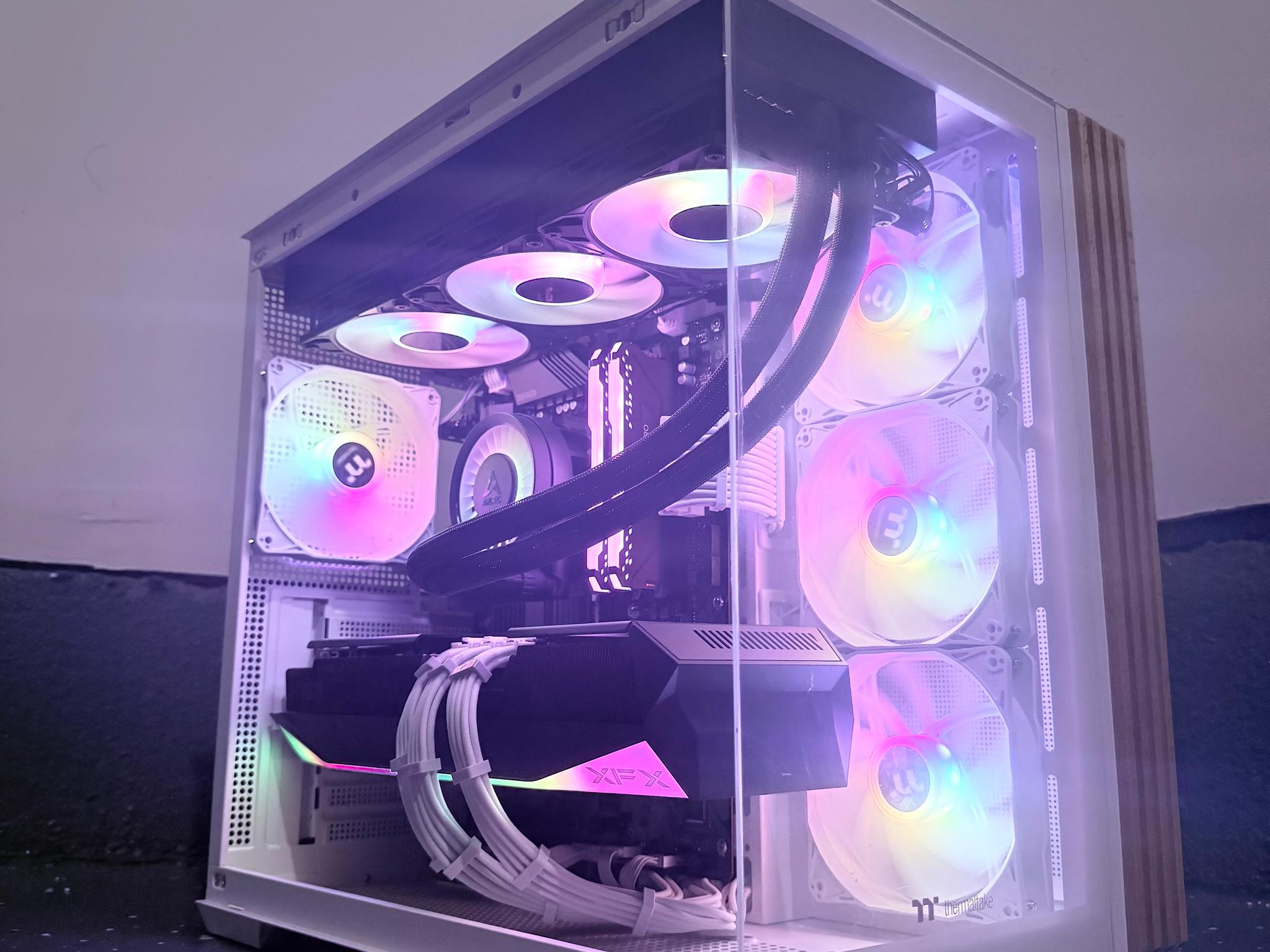 ❄️"Arctic Aurora"🌈 | 4K Gaming | RX 9070XT 16GB | Ryzen 7 5800X3D | 32GB Ram | 2TB+2GB SSD