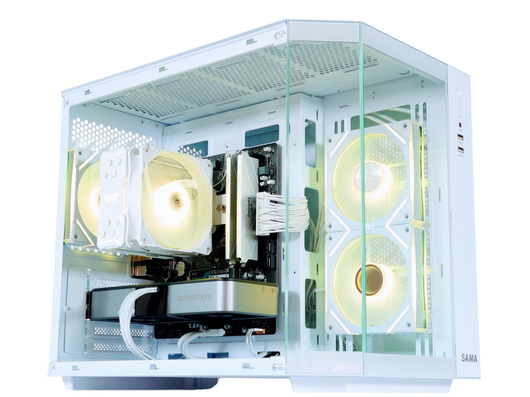 💚🤍Founders Gaming PC❇️Geforce RTX 3070 8GB❇️AMD Ryzen 5 5600 6-Core❇️32GB DDR4❇️1TB SSD