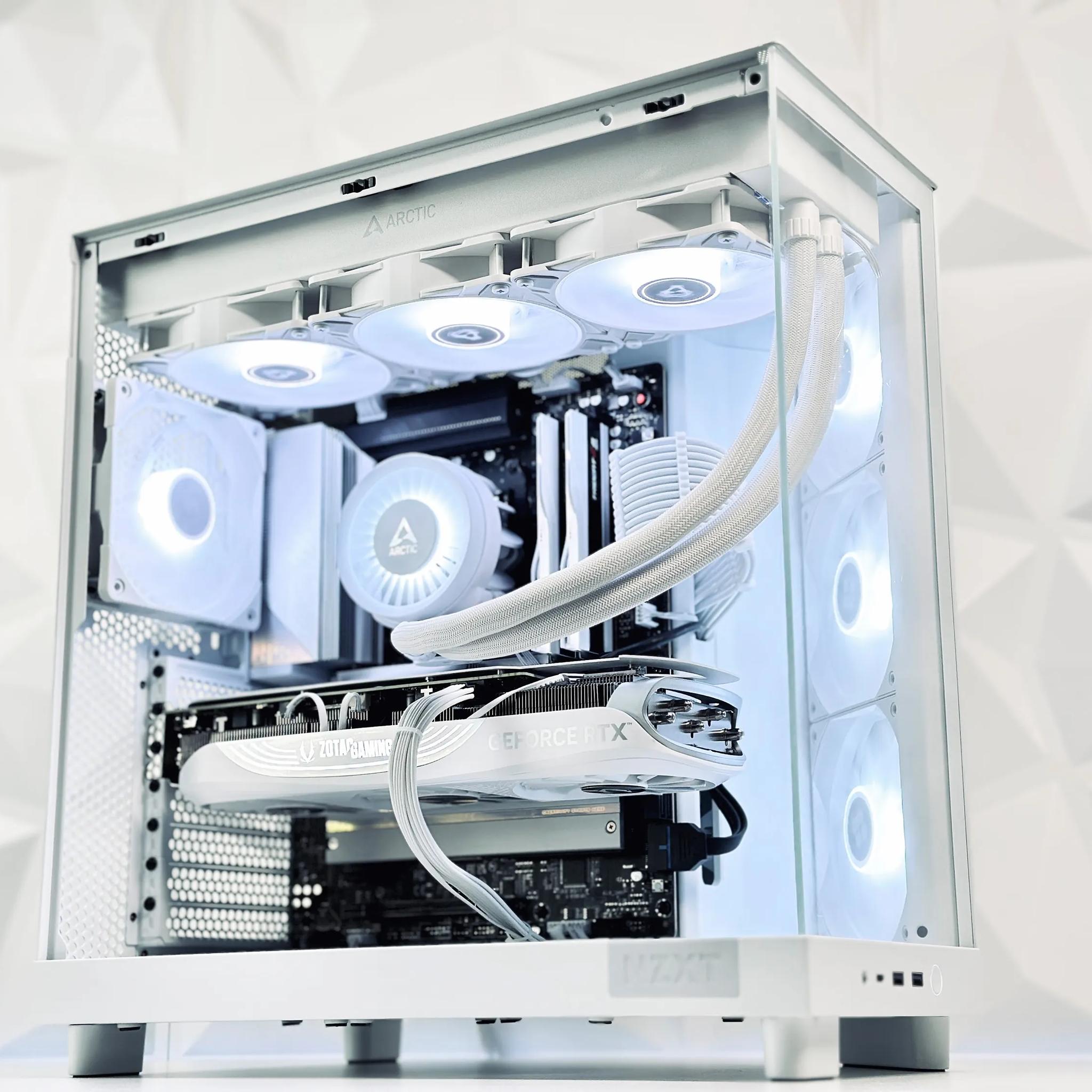 ❄️🤍🐻‍❄️Artic⚪Nvidia RTX 4070 Ti Super 16GB⚪Intel i9 12900KF 16 core⚪32GB DDR5⚪1TB NVME