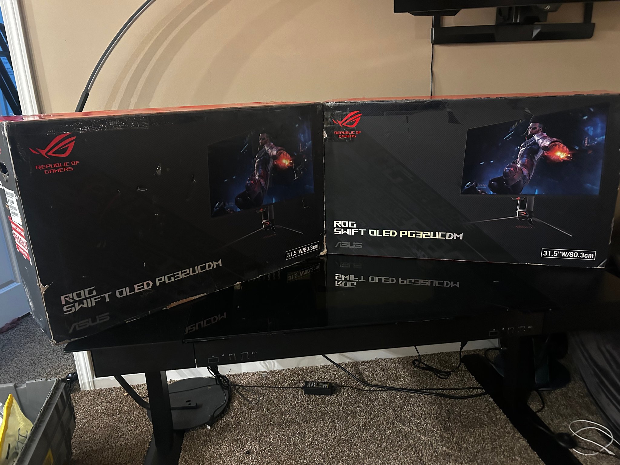 NEW DUAL ASUS ROG OLED PG32UCDM 32" 4K (3840 x 2160) 240Hz Gaming Monitors (BOGO DEAL) (NEW SCREENS)