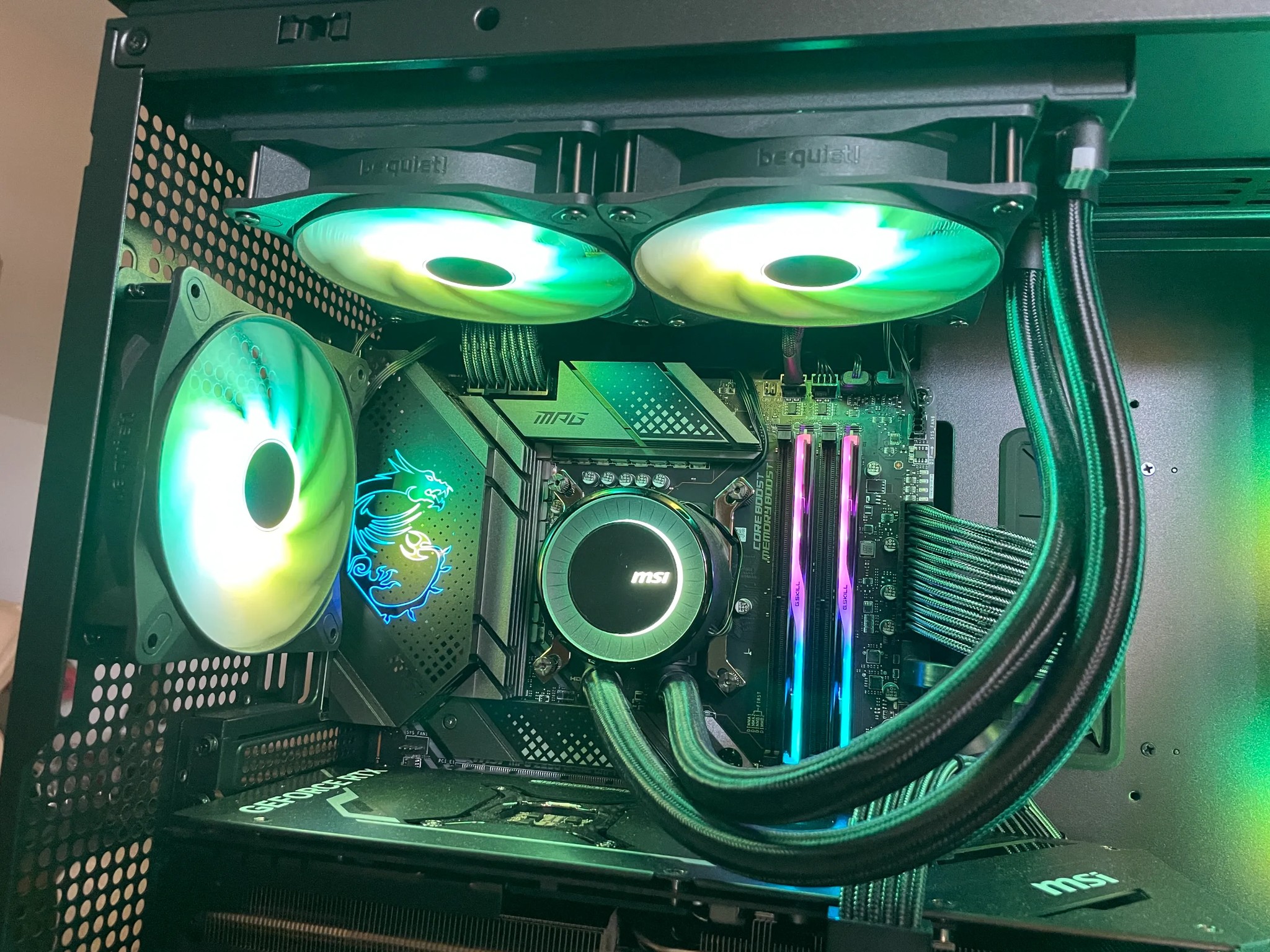 LIKE NEW! Antec FLUX PC Chassis - Black + Upgraded RGB Fans