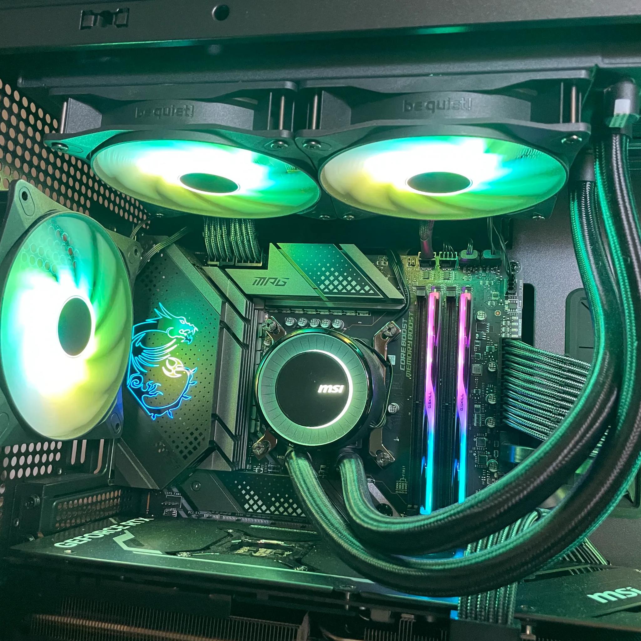 LIKE NEW! Antec FLUX PC Chassis - Black + Upgraded RGB Fans