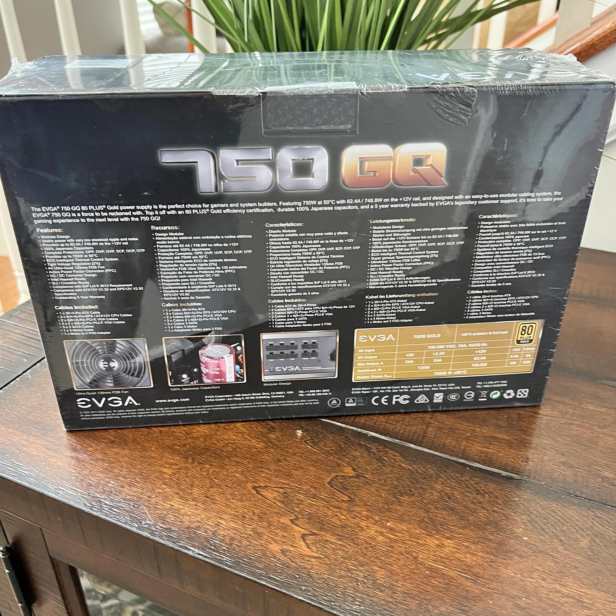 EVGA Supernova 750W 80+ Gold Certified ATX Power Supply