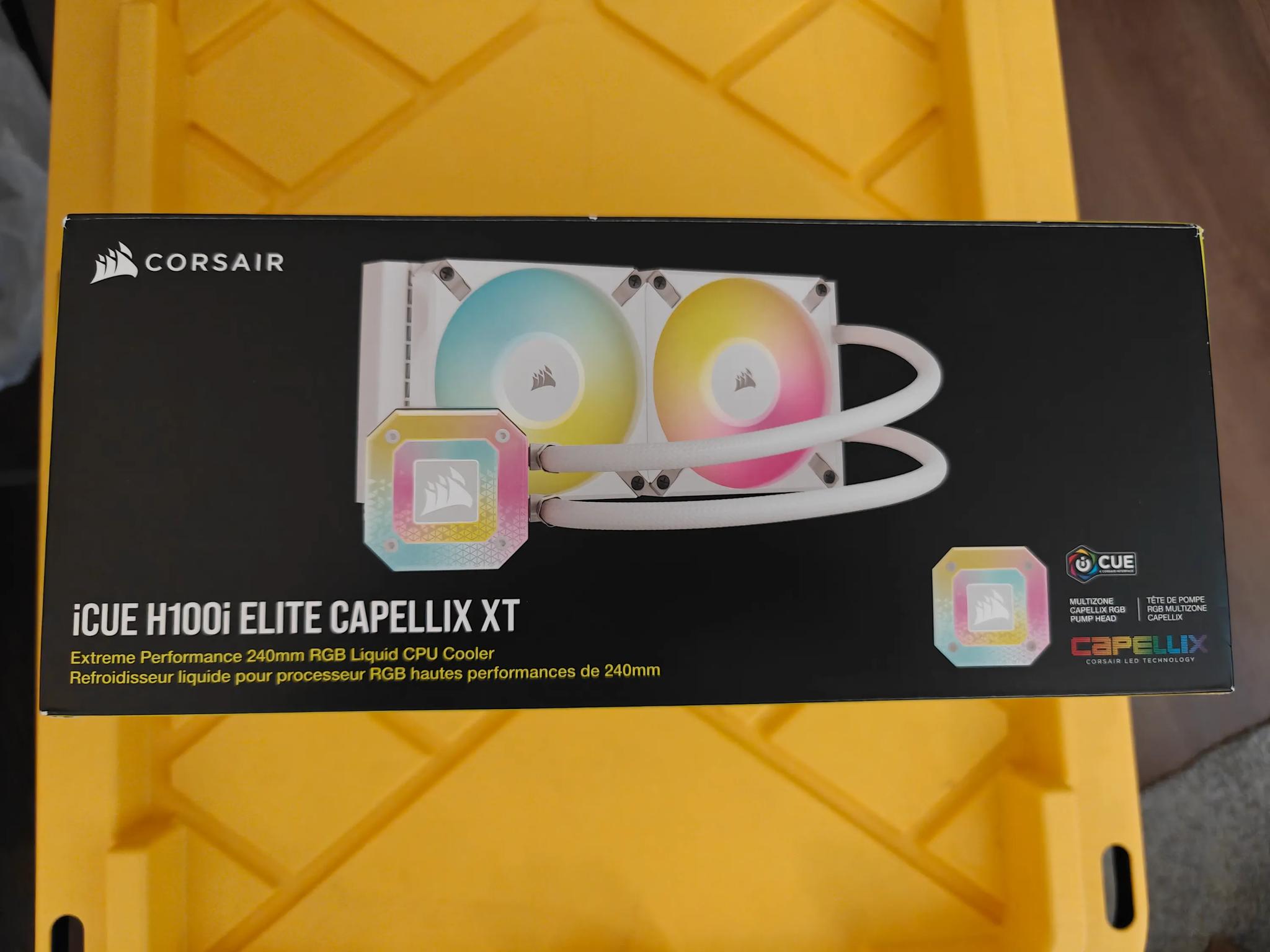 Corsair iCUE H100i ELITE CAPELLIX XT Liquid CPU Cooler White - CW-9060072-WW